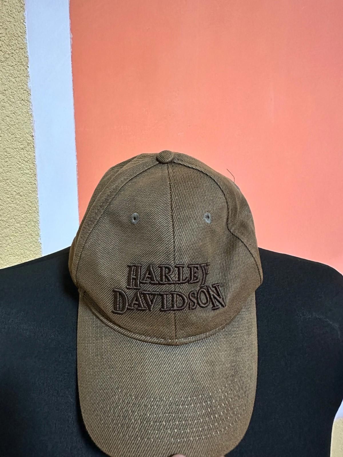 Harley Davidson Harley Davidson Hat Cap Strapback Distressed Denim Biker Size ONE SIZE - 2 Thumbnail