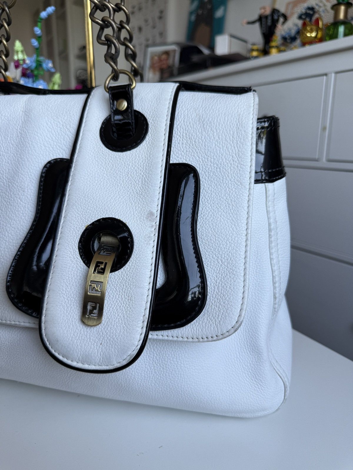 Designer × Fendi Vintage Fendi BB leather shoulder keepall bag designer luxury Size ONE SIZE - 9 Thumbnail