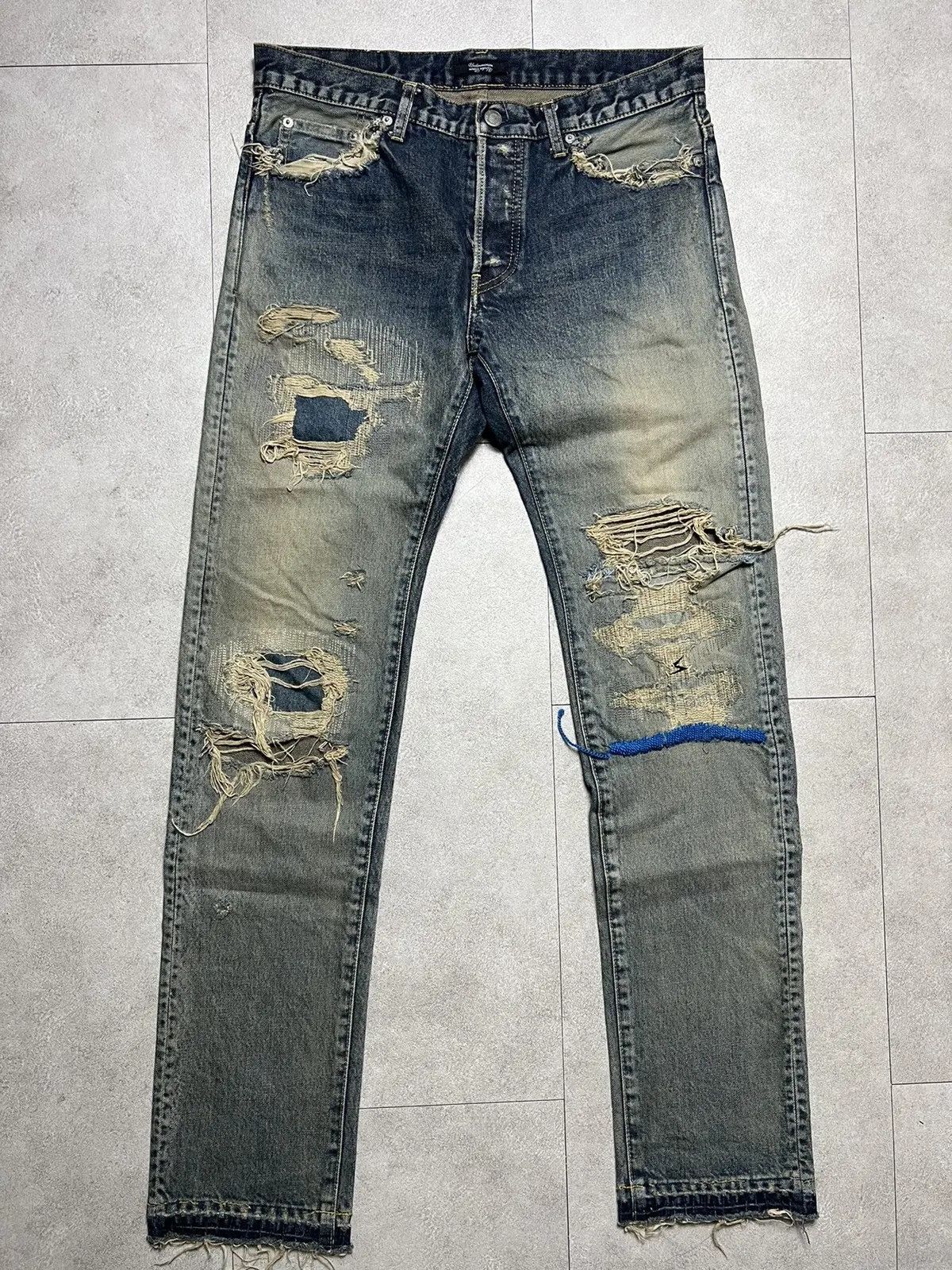 Jun Takahashi × Undercover Undercover 68 Blue YARN DENIM JEANS