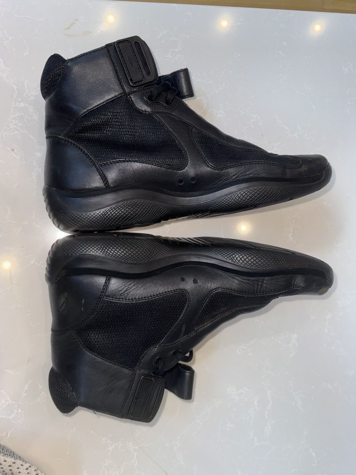 Prada prada americas cup sneakers black high us 11 Size US 11 / EU 44 - 10 Thumbnail