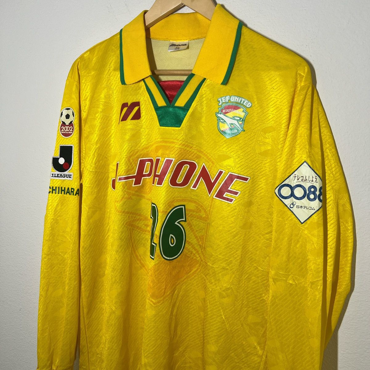 Mizuno JEF United 1997 Home Long Sleeve Jersey | Vintage Soccer Size US L / EU 52-54 / 3 - 2 Thumbnail