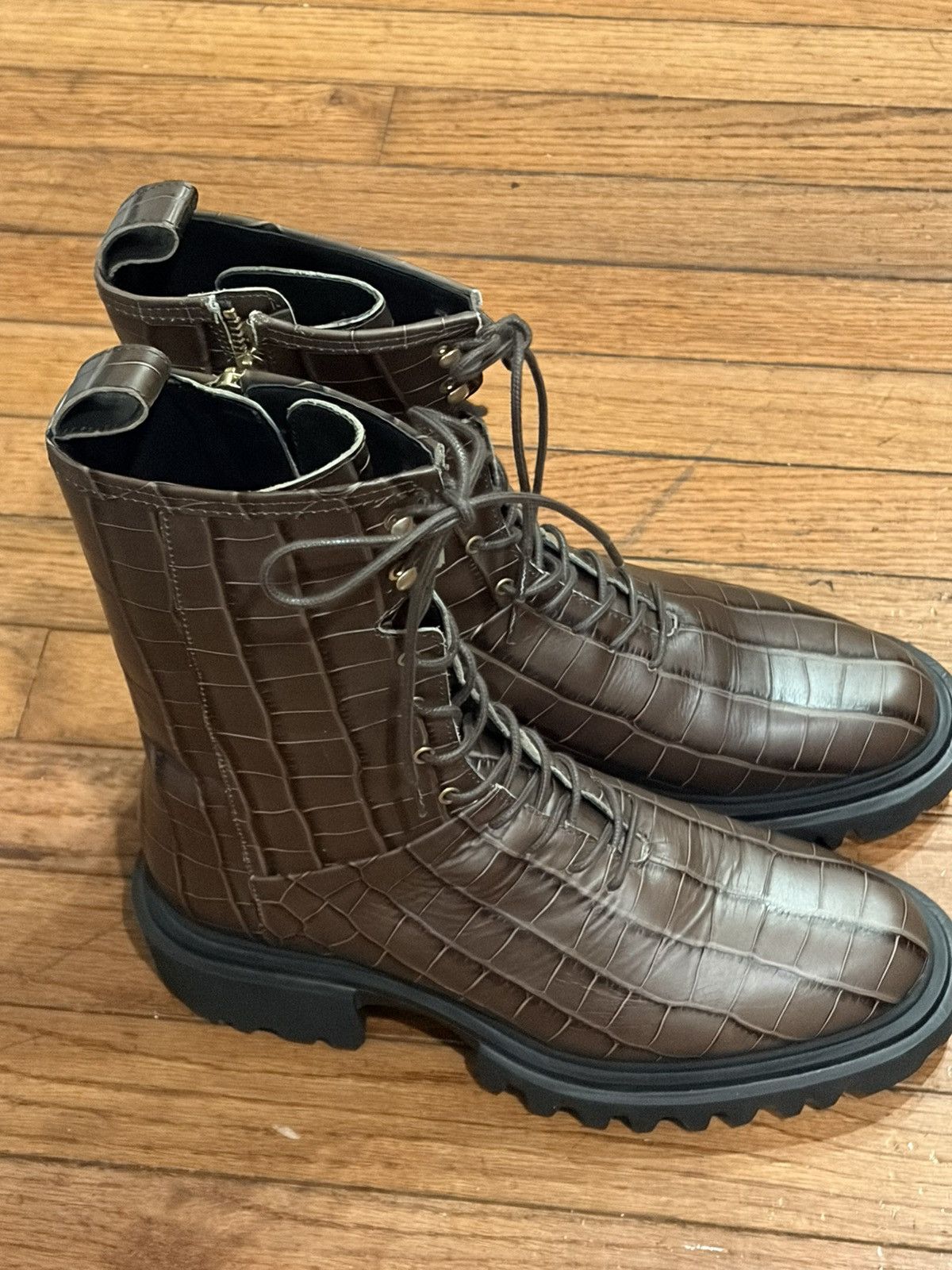Allsaints AllSaints Maren Croco Leather Size US 10 / IT 40 - 2 Thumbnail