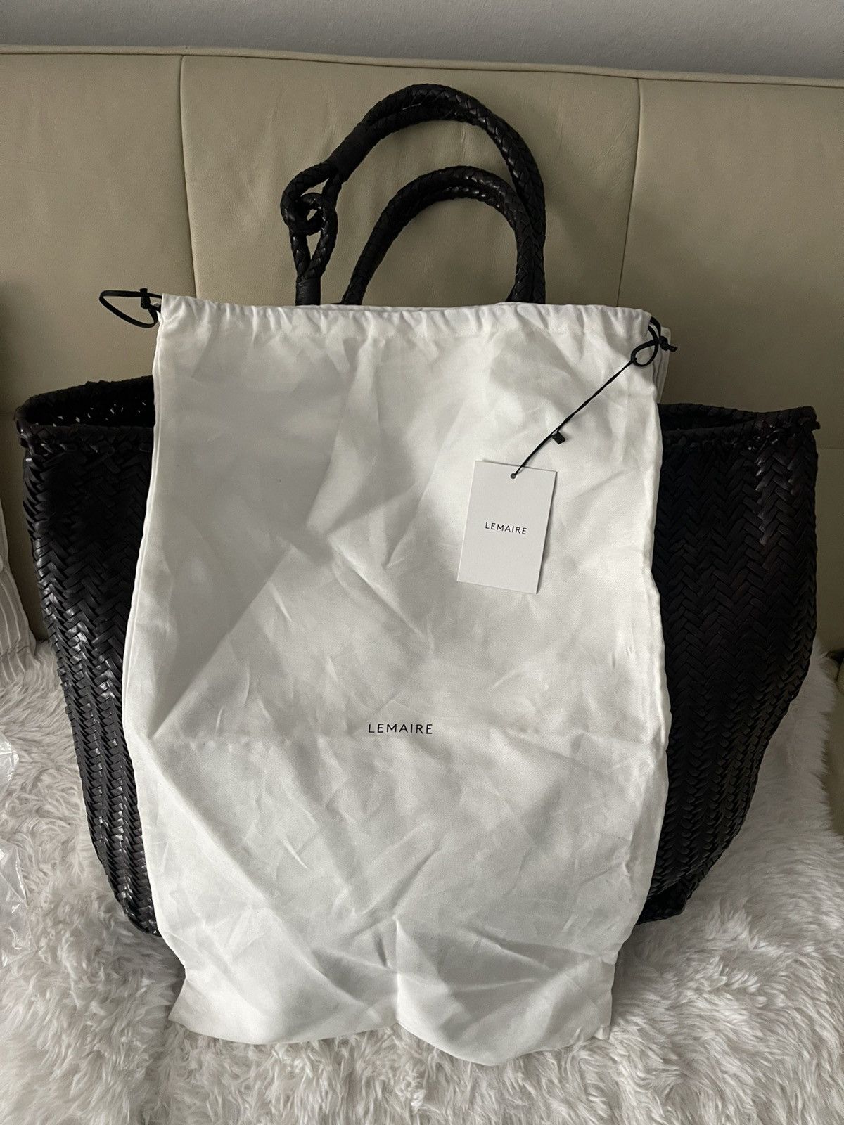 Lemaire Extra Large Chevron Tote Size ONE SIZE - 5 Thumbnail