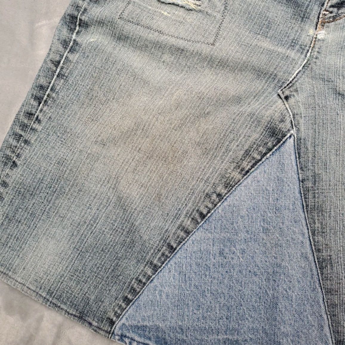 Vintage VINTAGE Sasson Denim Skirt Womens 34 Waist Blue Jeans Grunge Y2K Distressed Skirt Mens? Size 24" / US 00 / IT 34 - 2 Thumbnail