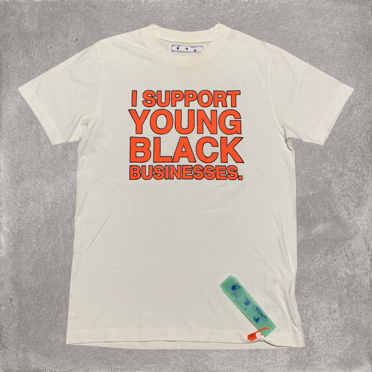 Off-White Off White Medium I Support Young Black Businesses White Tee Size US L / EU 52-54 / 3 - 1 Thumbnail