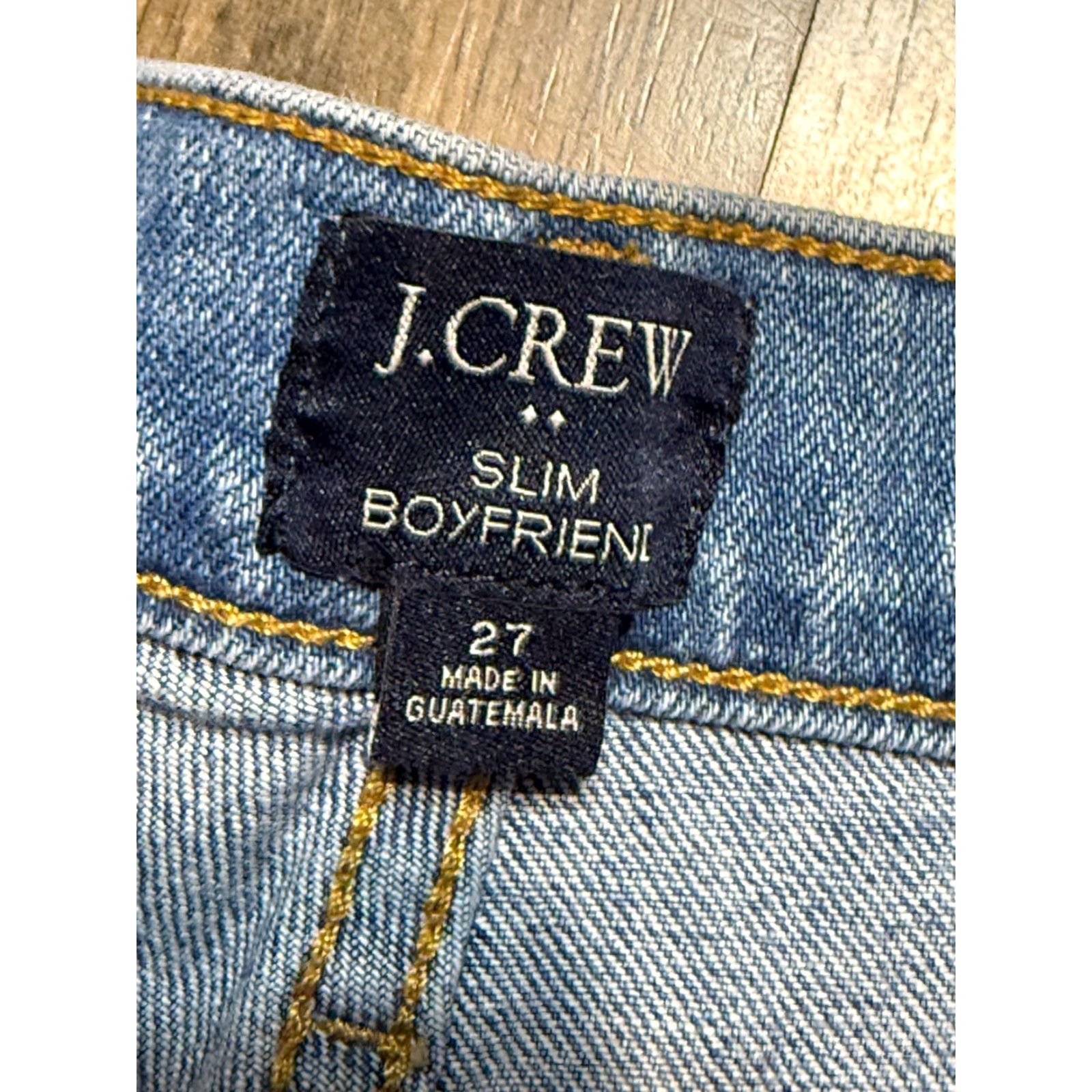 J.Crew J.CREW Jeans Women’s 27 Blue Denim High Rise Slim Boyfriend Jeans Regular 5-Pocket Design Vintage No (Note: If any issue, adjust as needed) Size 27" / US 4 / IT 40 - 4 Thumbnail