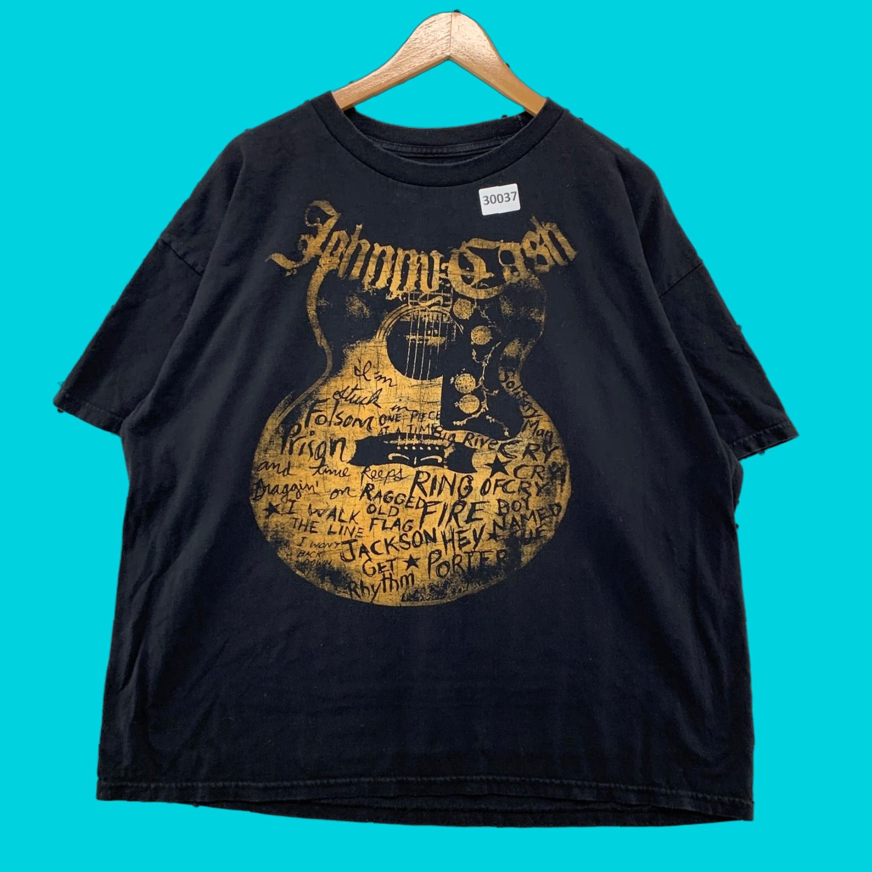 Vintage VINTAGE Zion Shirt Mens 2XL Black John Cash Guitar Graphic Music Band - 25.5x27 Size US XXL / EU 58 / 5 - 1 Thumbnail