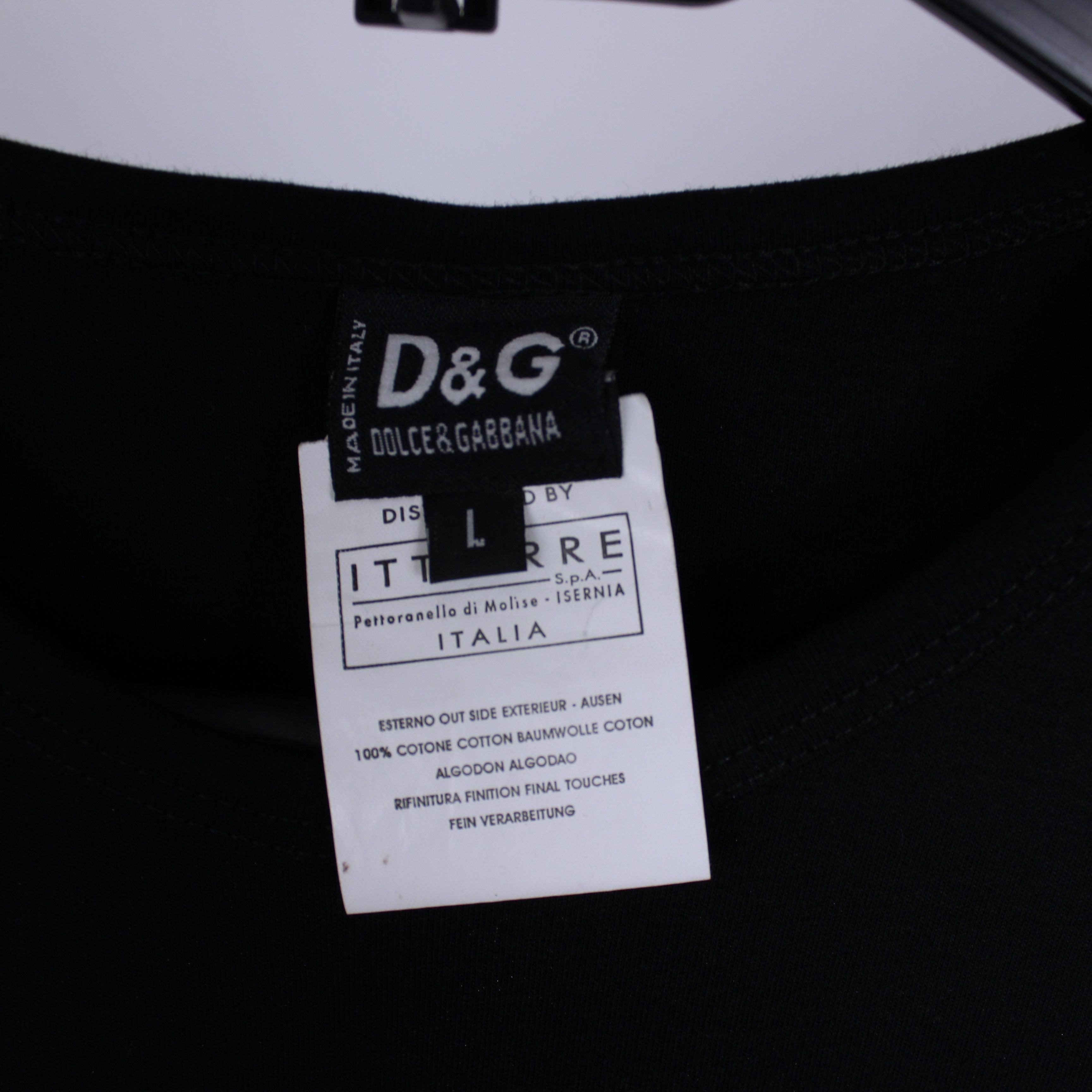 Dolce & Gabbana Dolce Gabbana t shirt men Virgin centr logo M L black Size L / US 10 / IT 46 - 7 Thumbnail