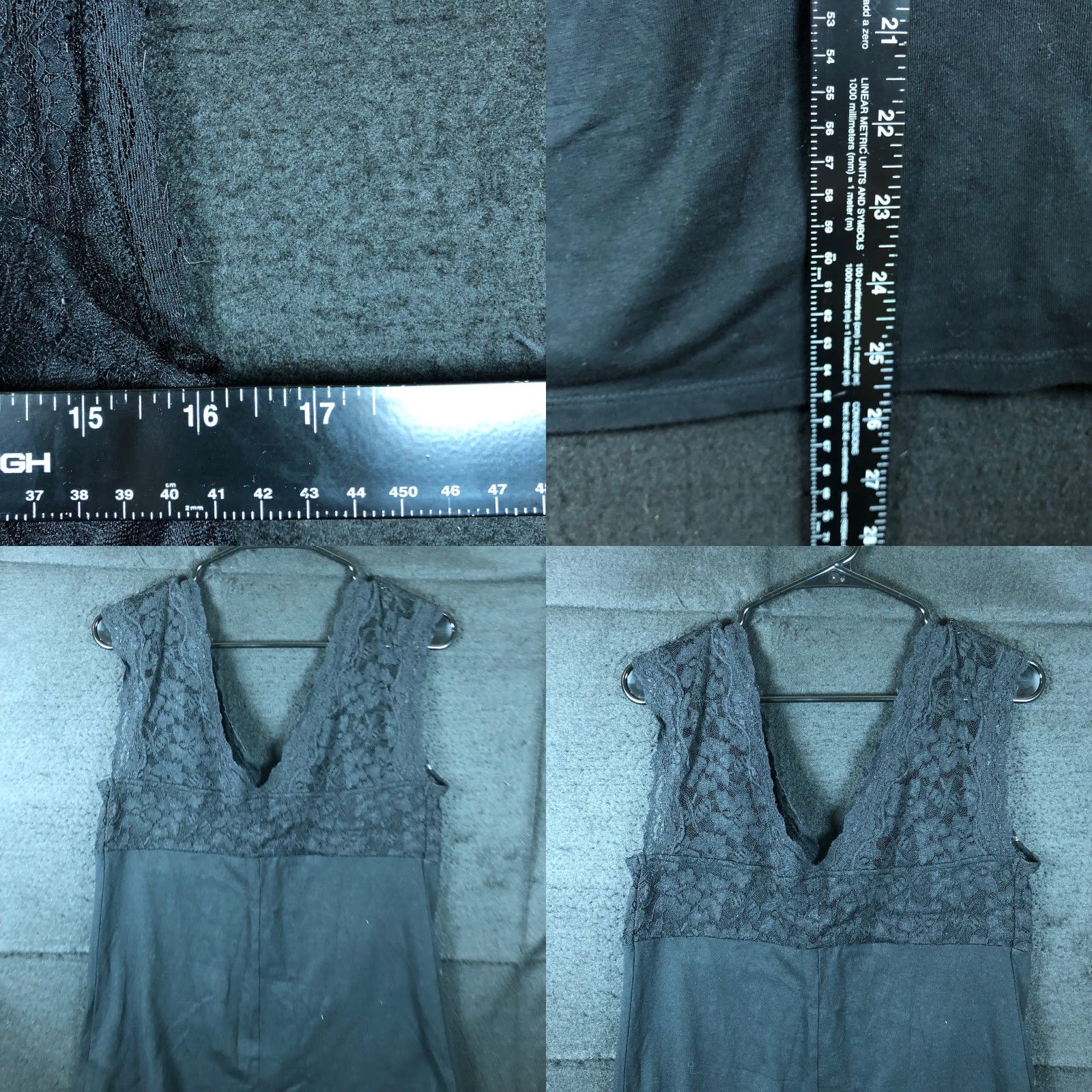 Express Express Blouse Women V-Neck Black Sleeveless Stretch Lace Slim Large - Party Workwear Casual Size L / US 10 / IT 46 - 8 Thumbnail