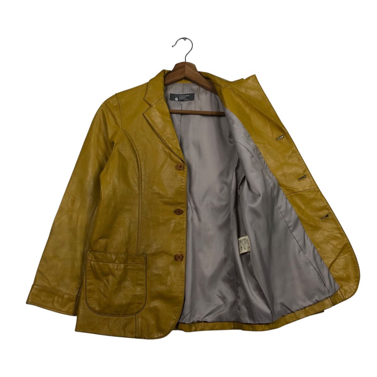 Japanese Brand United Arrows Pink Label Mustard Leather Japan Made Archive Size US M / EU 48-50 / 2 - 12 Thumbnail