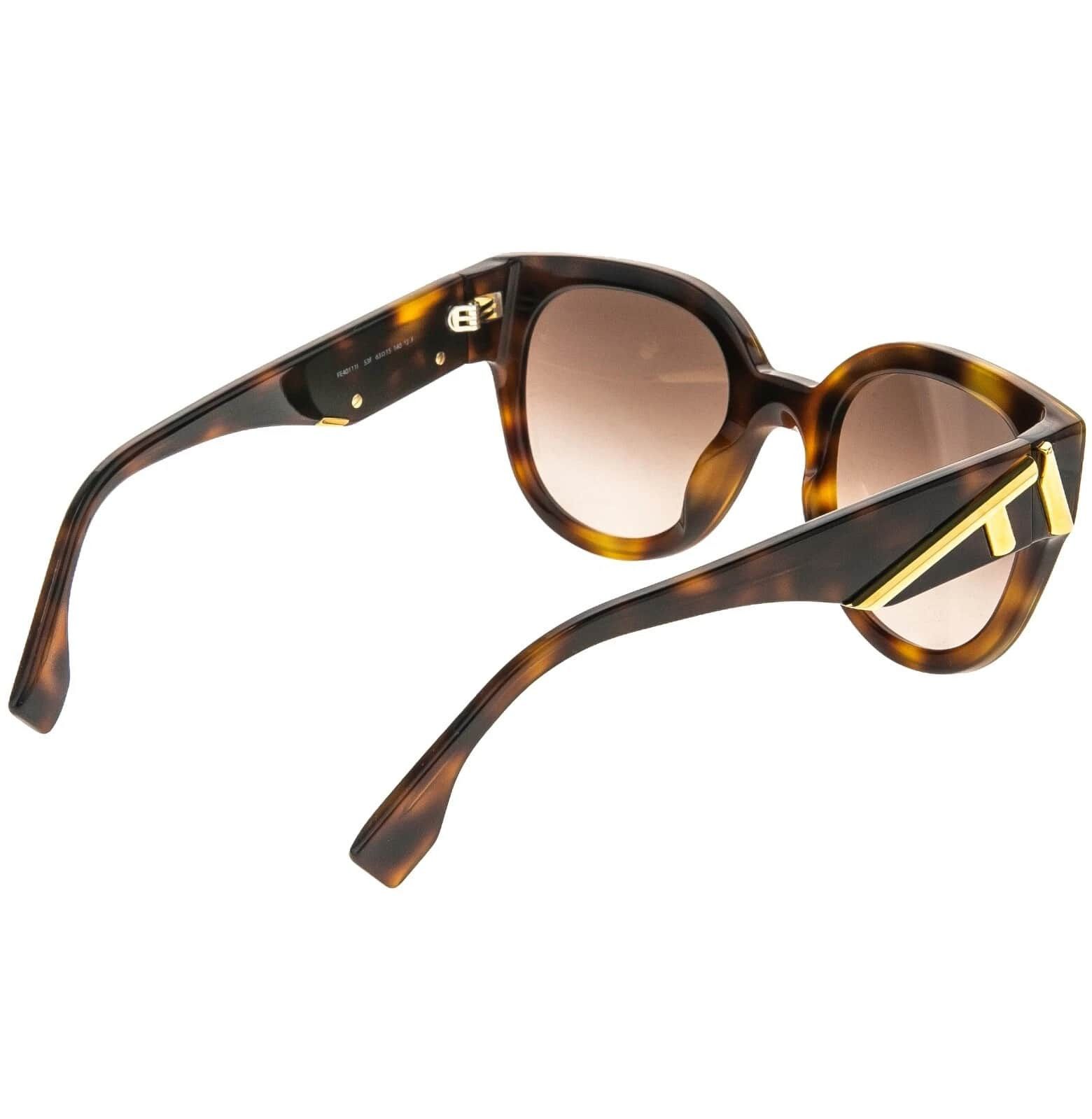 Fendi FENDI FIRST 40111 Diagonal Logo Sunglasses FE40111I 53F Size ONE SIZE - 7 Thumbnail