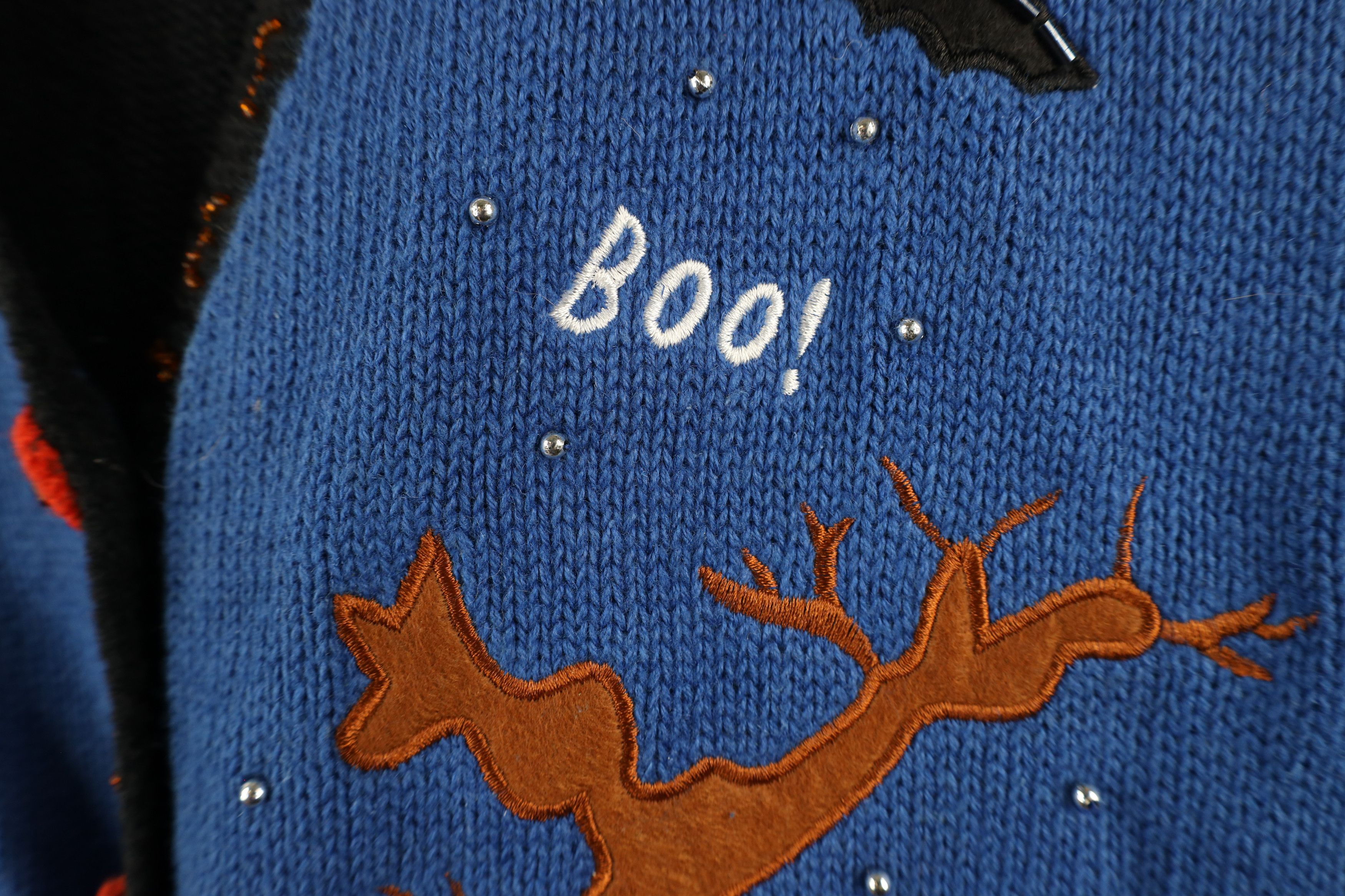 Vintage Vintage 90s Streetwear Halloween Knit Cardigan Sweater Vest Size XL / US 12-14 / IT 48-50 - 8 Thumbnail