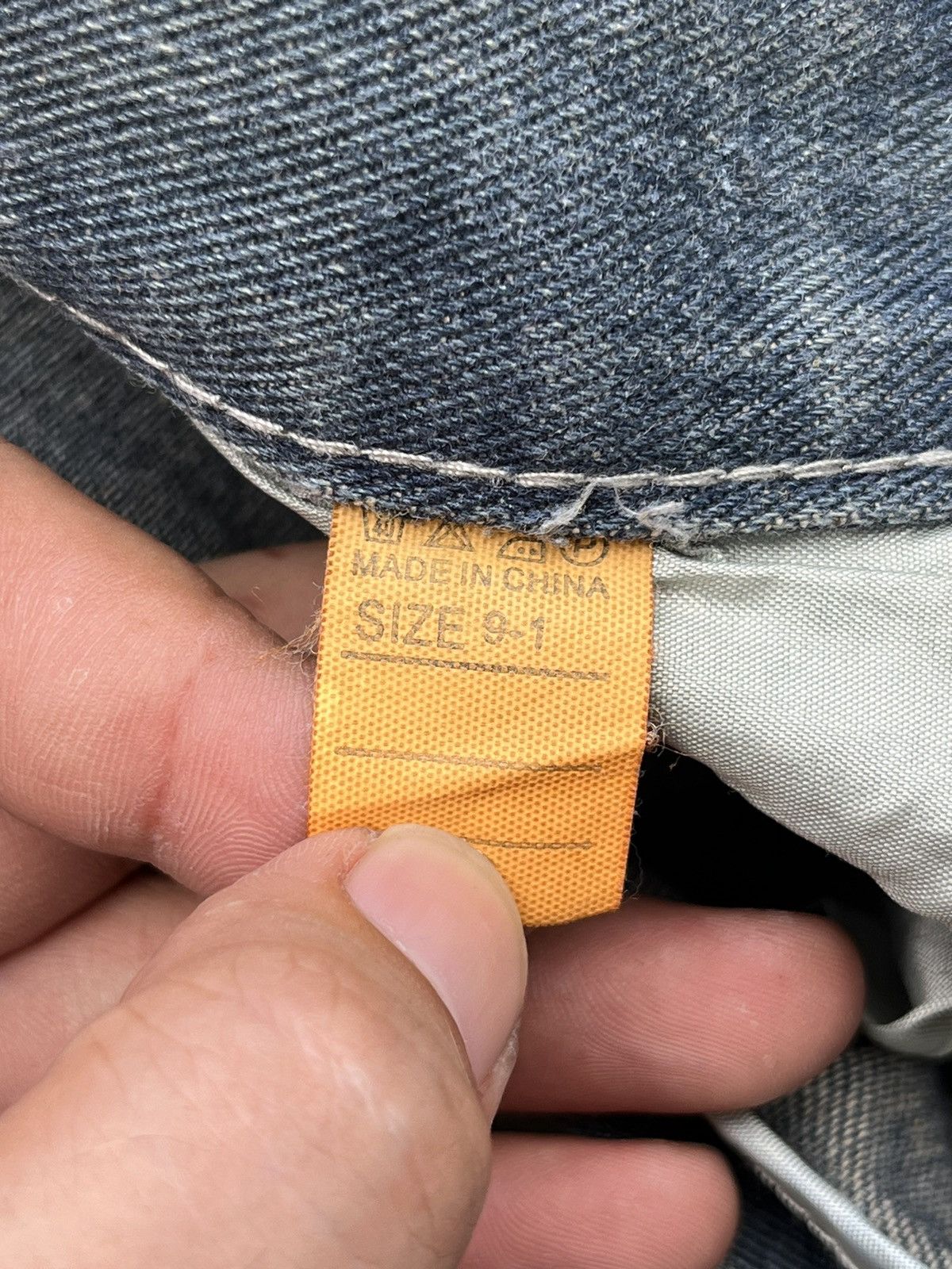 Other Vintage Y2K Japanese Brand Wide Leg Grey Mud Washed Jeans Size 25" / US 0 / IT 36 - 7 Thumbnail