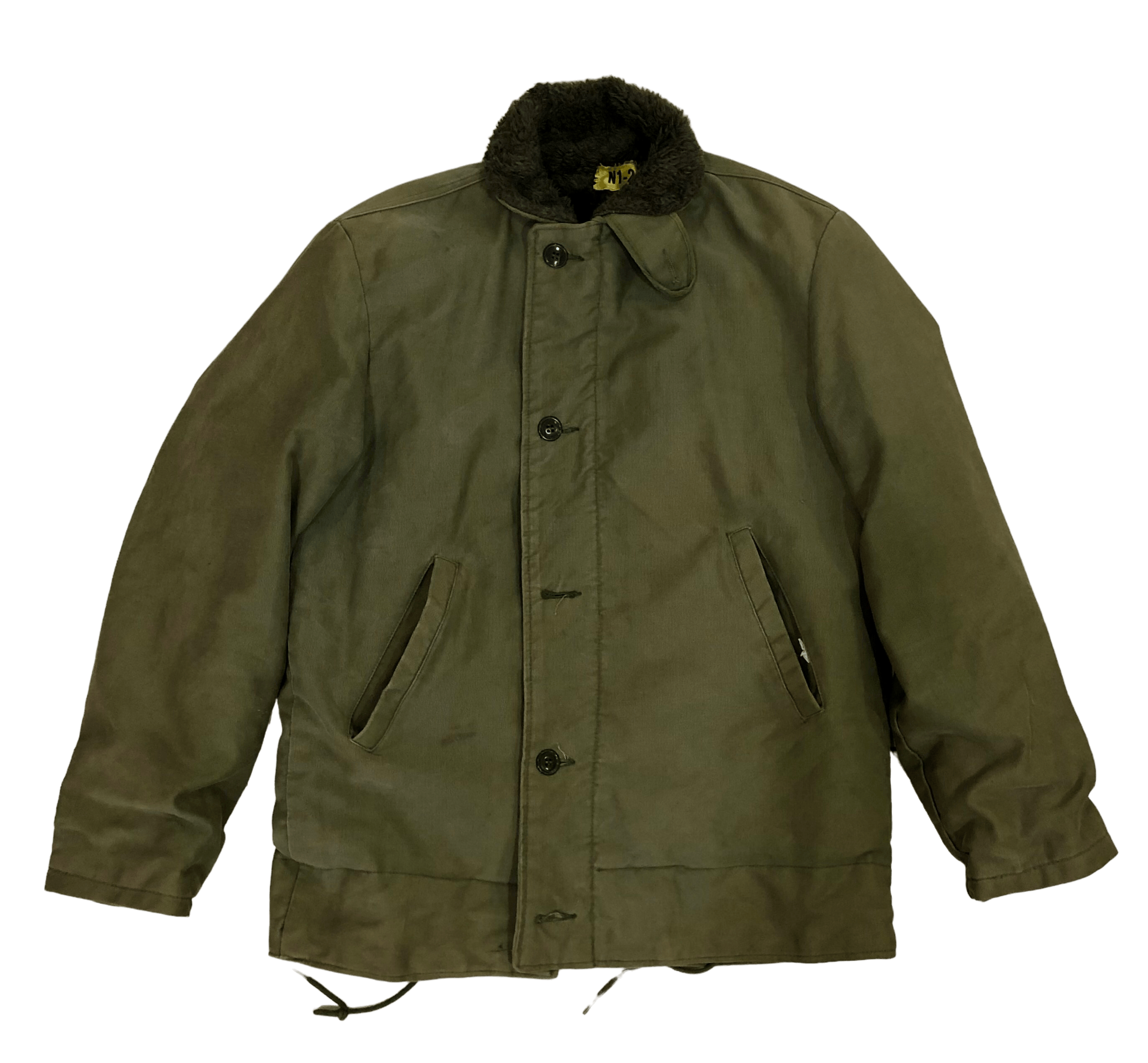 image of Made In USA x USN Dopevintage 50S Usn Ww2 N1 Civilian Deck Jacket in Olive, Men's (Size Medium)