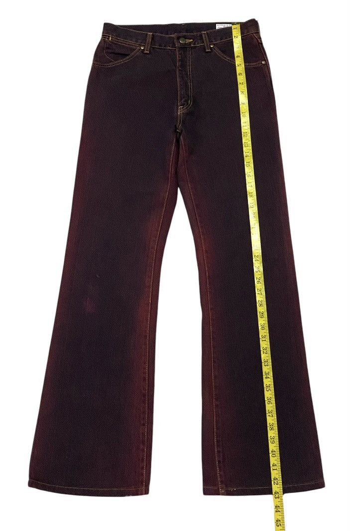 Hysteric Glamour × Japanese Brand × Wrangler 💃Wrangler Classic Red Smoke Flare Jeans Size 29" - 14 Thumbnail