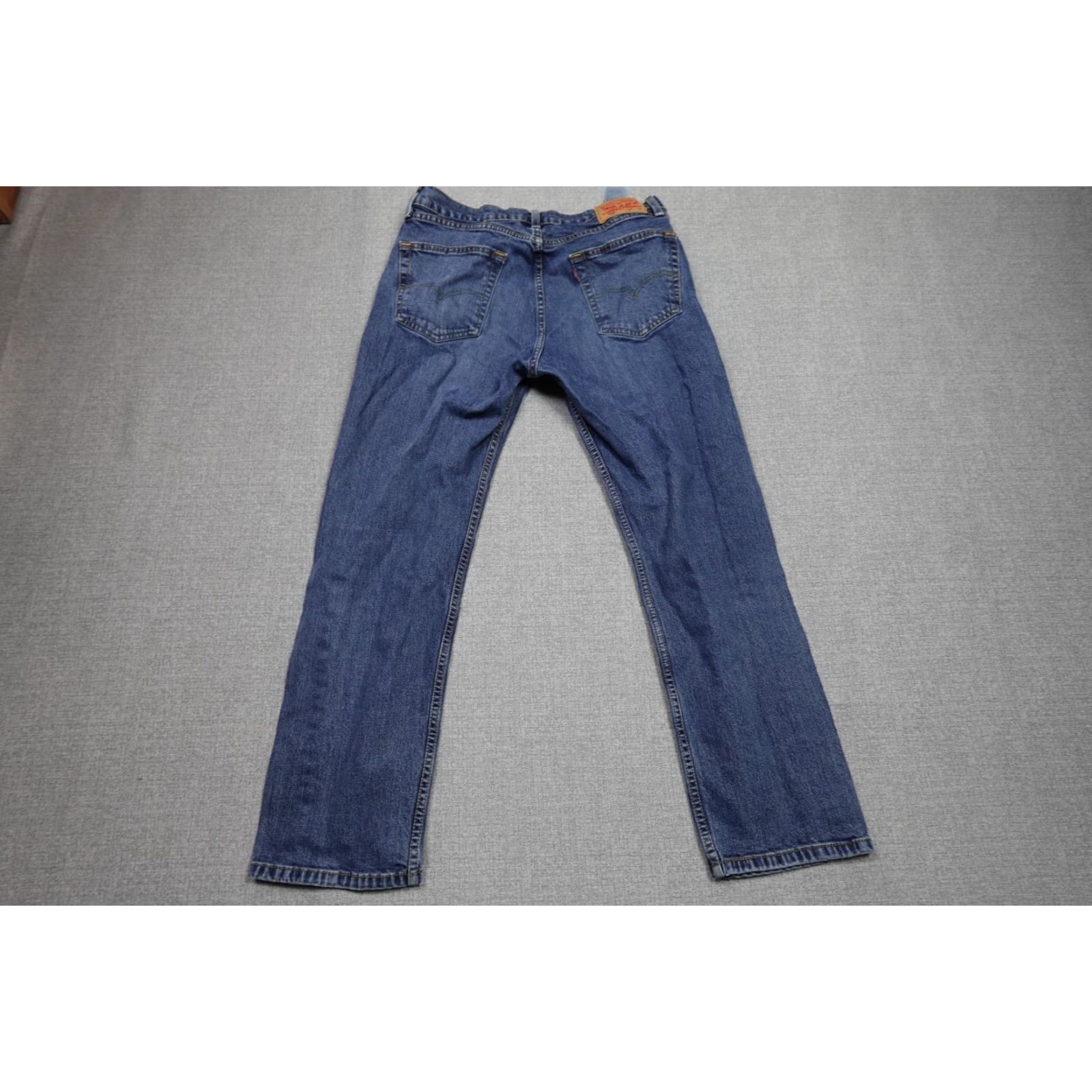 Levi's Levi's 505 Jeans Mens 34x30 Blue Regular Straight Dark Wash Rancher Western Fashion Denim Made in USA Mens Size US 34 / EU 50 - 4 Thumbnail