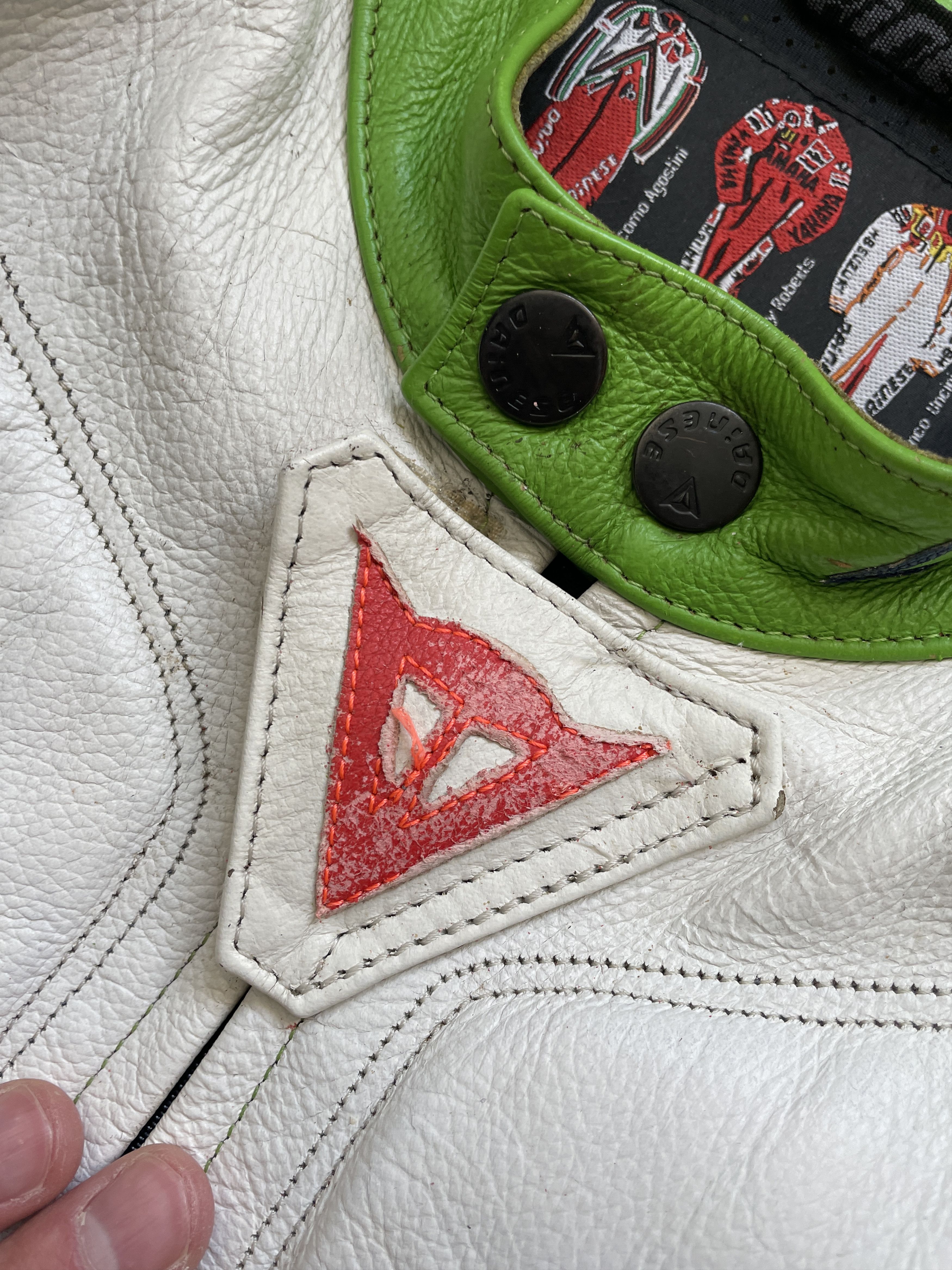 Dainese Y2K DAINESE KAWASAKI TOXIC GREEN RACING LEATHER JACKET Size US M / EU 48-50 / 2 - 4 Thumbnail