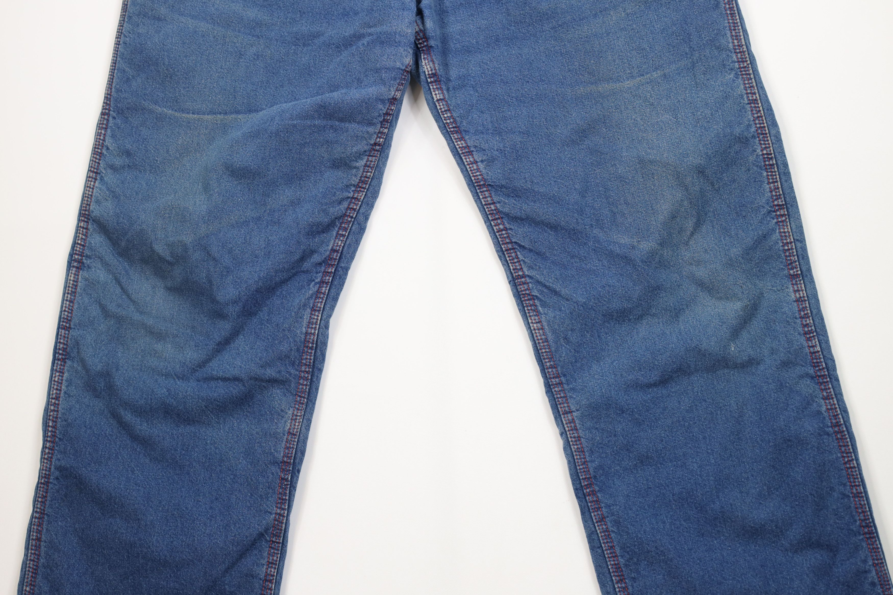 Vintage Vintage 70s Streetwear Lined Wide Leg Dungaree Jeans USA Size US 38 / EU 54 - 4 Thumbnail