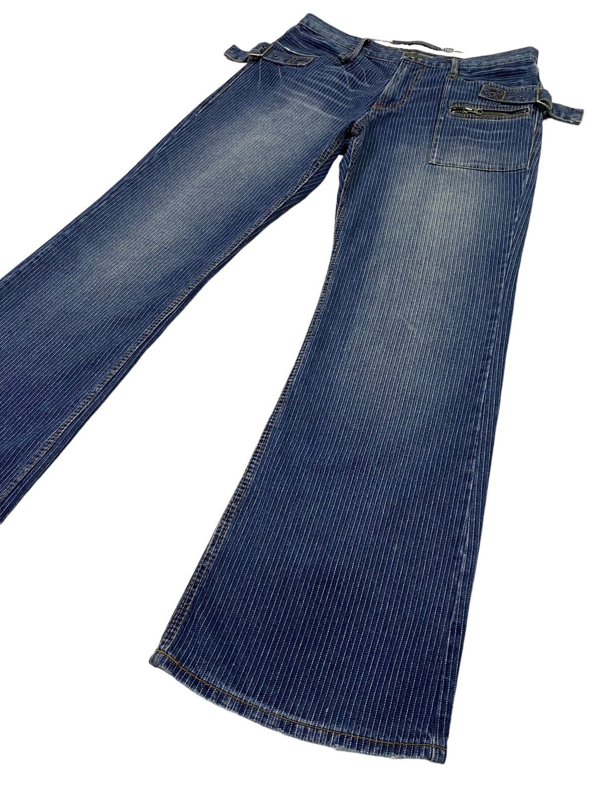 PPFM PPFM 20Th Anniversary Stripes Bondage Pant Flare Jeans Size US 32 / EU 48 - 19 Thumbnail