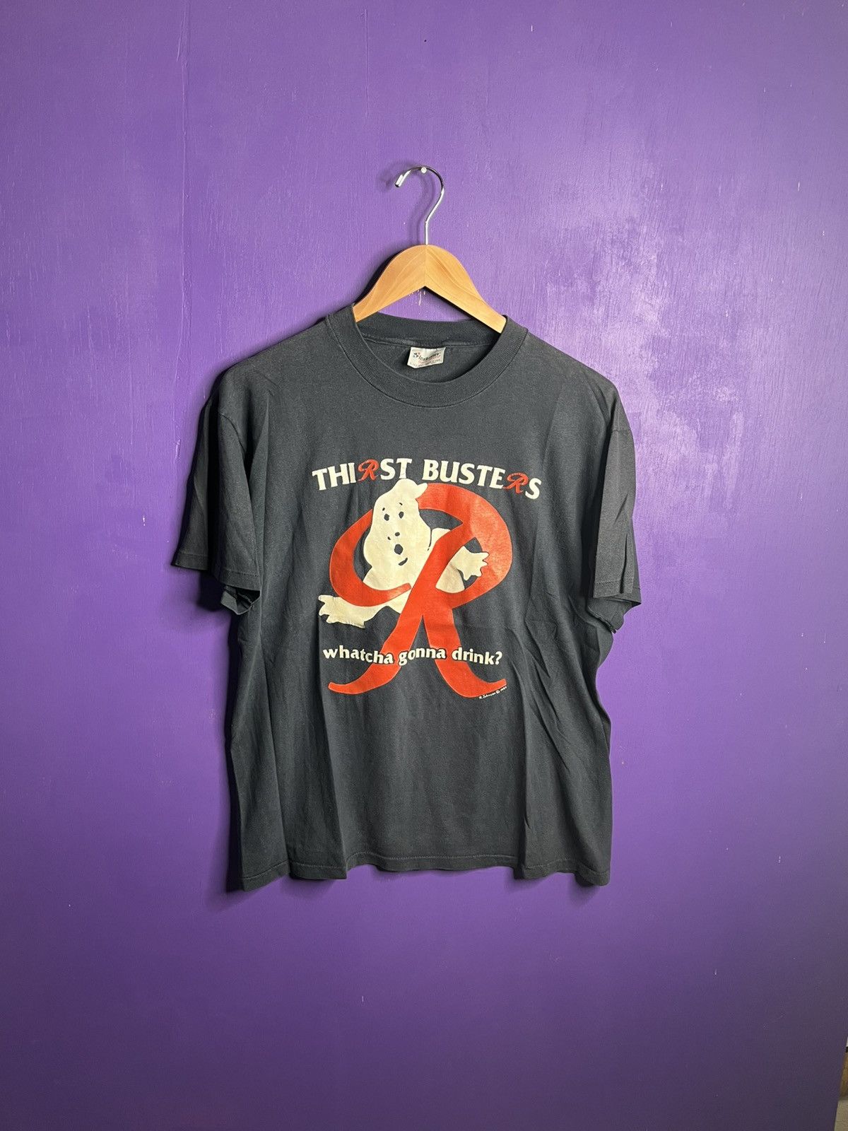 Vintage Vintage 1984 Thirstbusters watcha gonna drink t-shirt Size US L / EU 52-54 / 3 - 1 Thumbnail