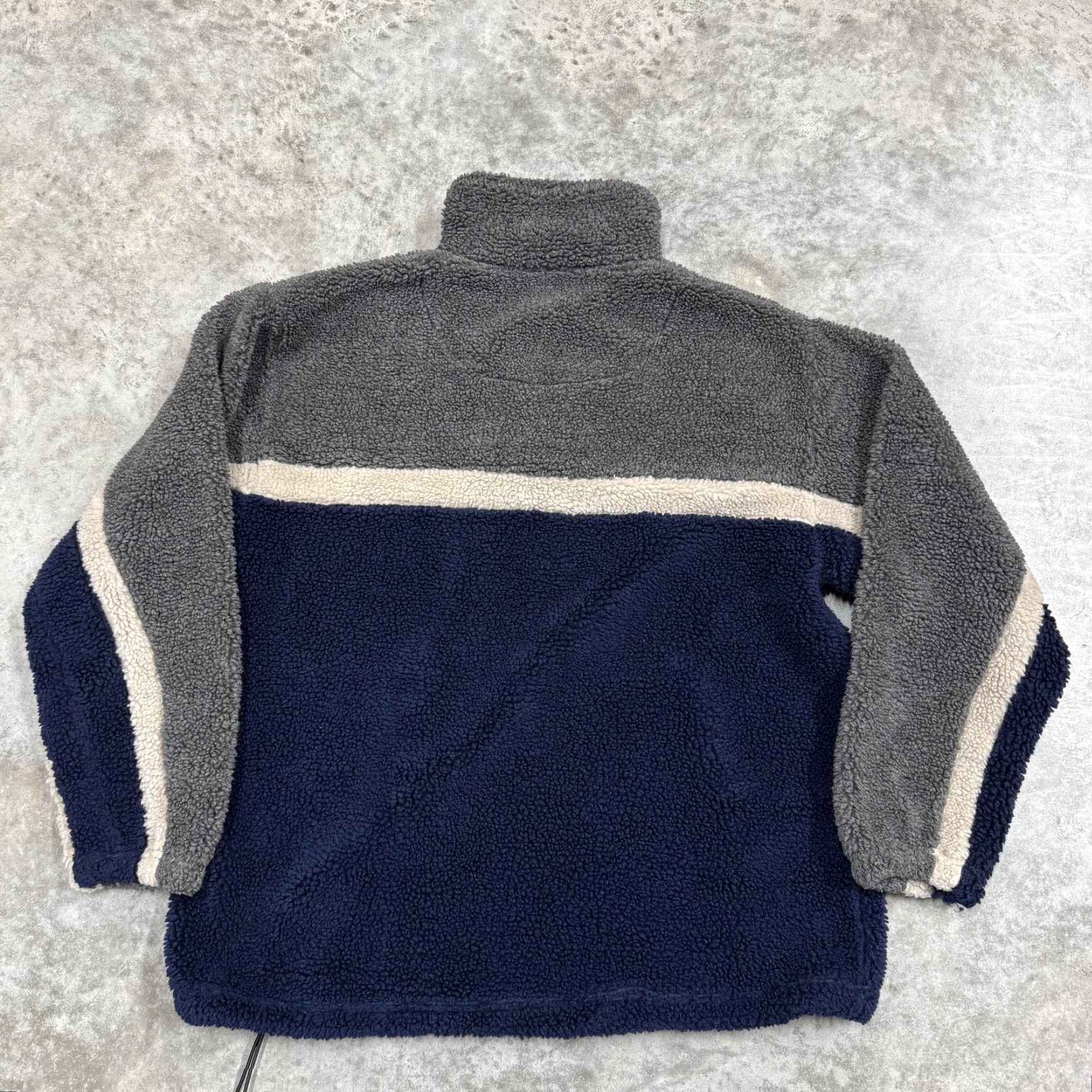 Vintage VINTAGE NorthCrest Jacket Mens M Blue Gray Fleece 1/4 Zip Anorak Pullover Size US M / EU 48-50 / 2 - 3 Thumbnail