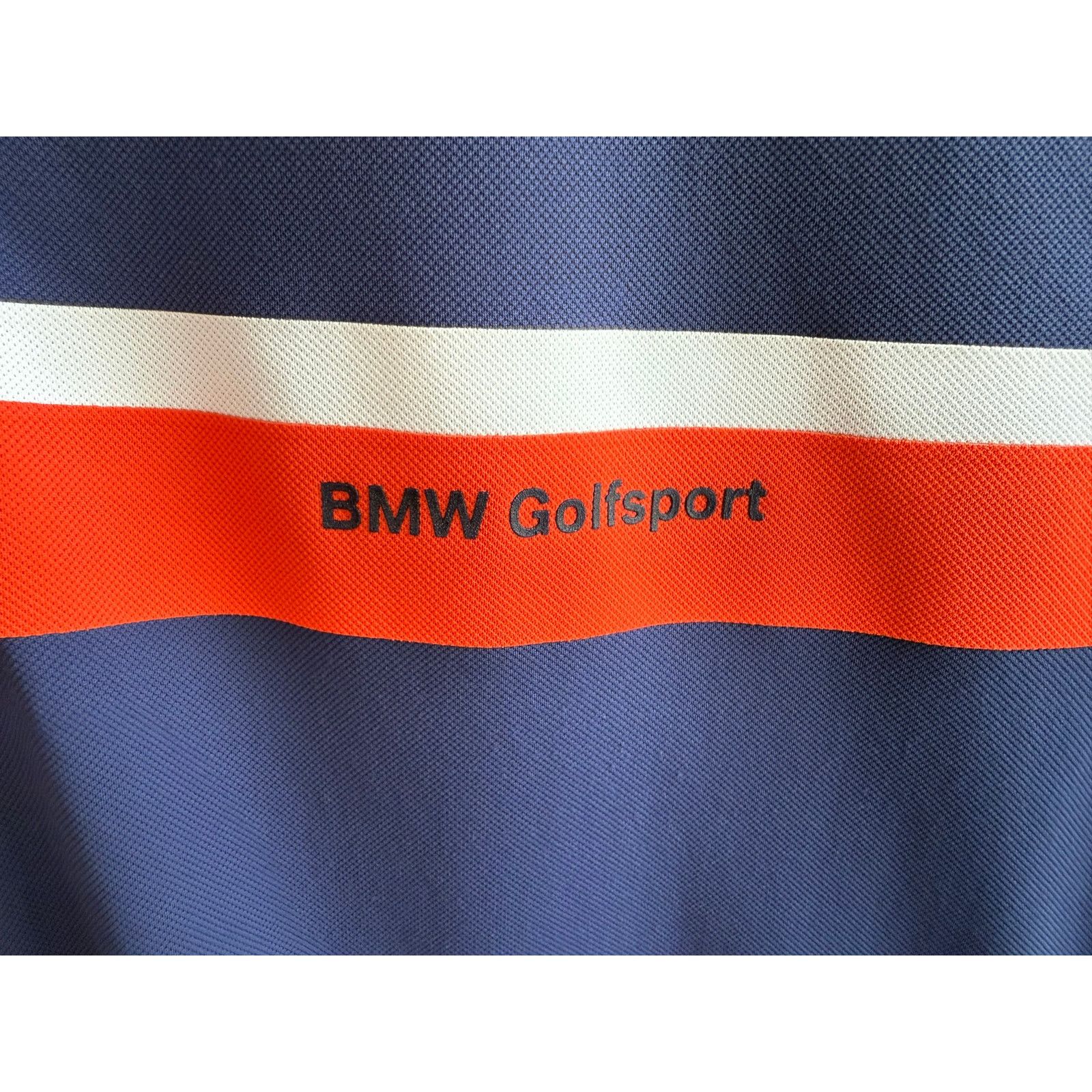 BMW BMW Golfsport Men’s XL Polo Shirt Navy Blue Red White Stripe Size US XL / EU 56 / 4 - 2 Thumbnail