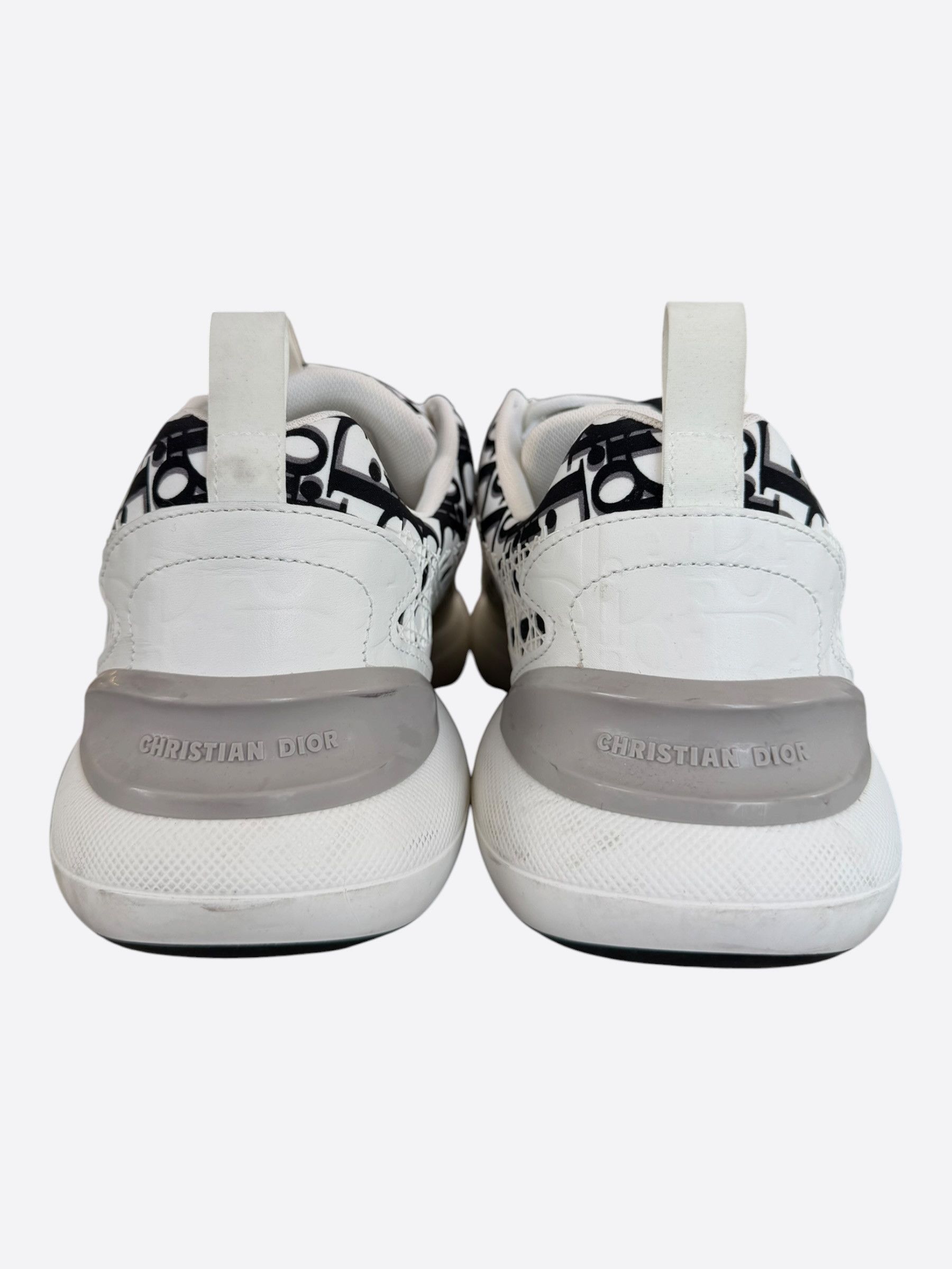 Dior Dior White & Black Oblique B24 Sneakers Size US 10 / EU 43 - 4 Thumbnail