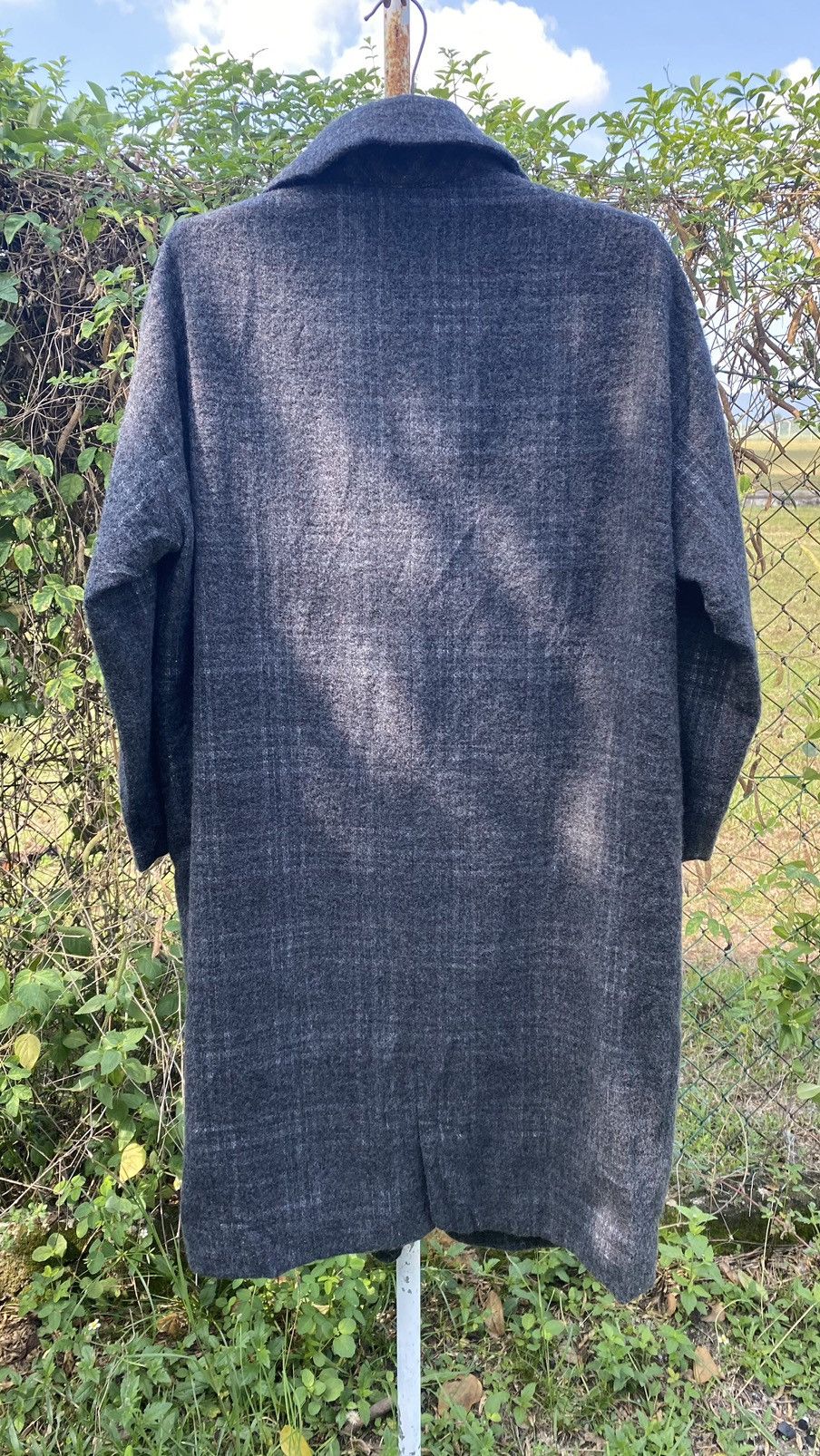 Frapbois Issey Miyake Frapbois Plaid Long Coat Size ONE SIZE - 2 Thumbnail