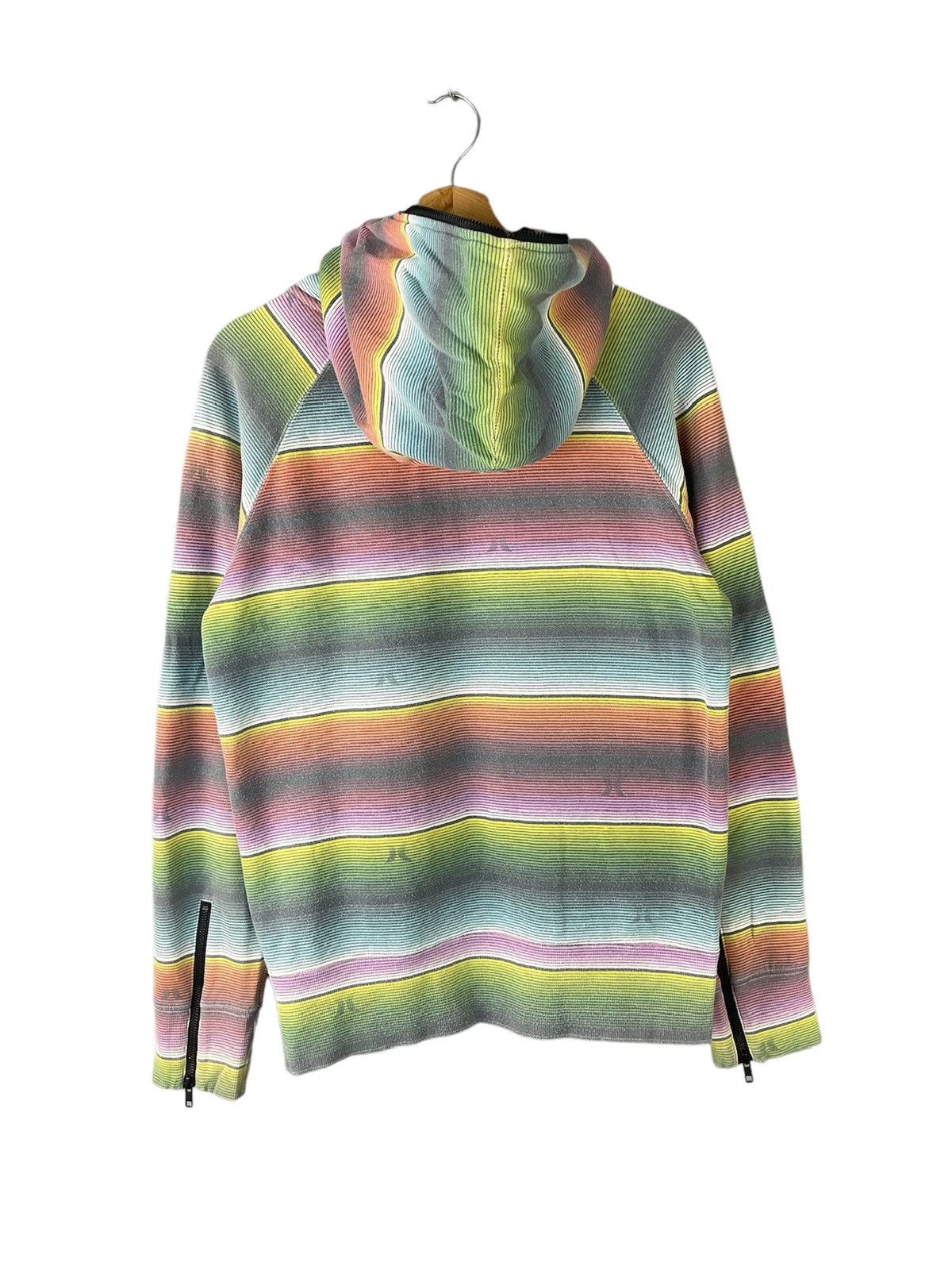 Hurley × Vintage Hurley Striped Full Zip Vintage Sweatshirt Size US S / EU 44-46 / 1 - 8 Thumbnail