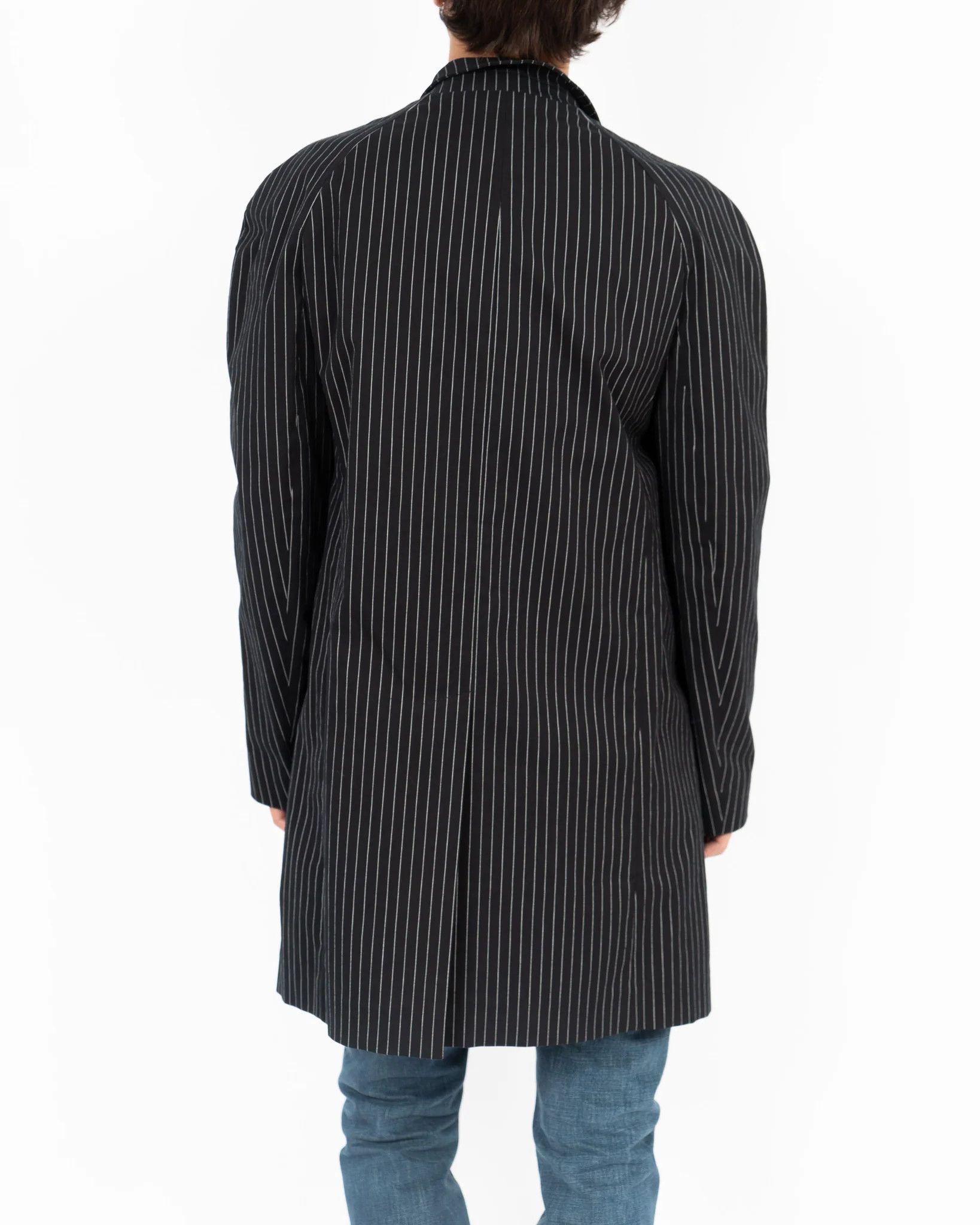 Haider Ackermann SS18 Black & White Striped Cotton Coat Size US M / EU 48-50 / 2 - 5 Thumbnail