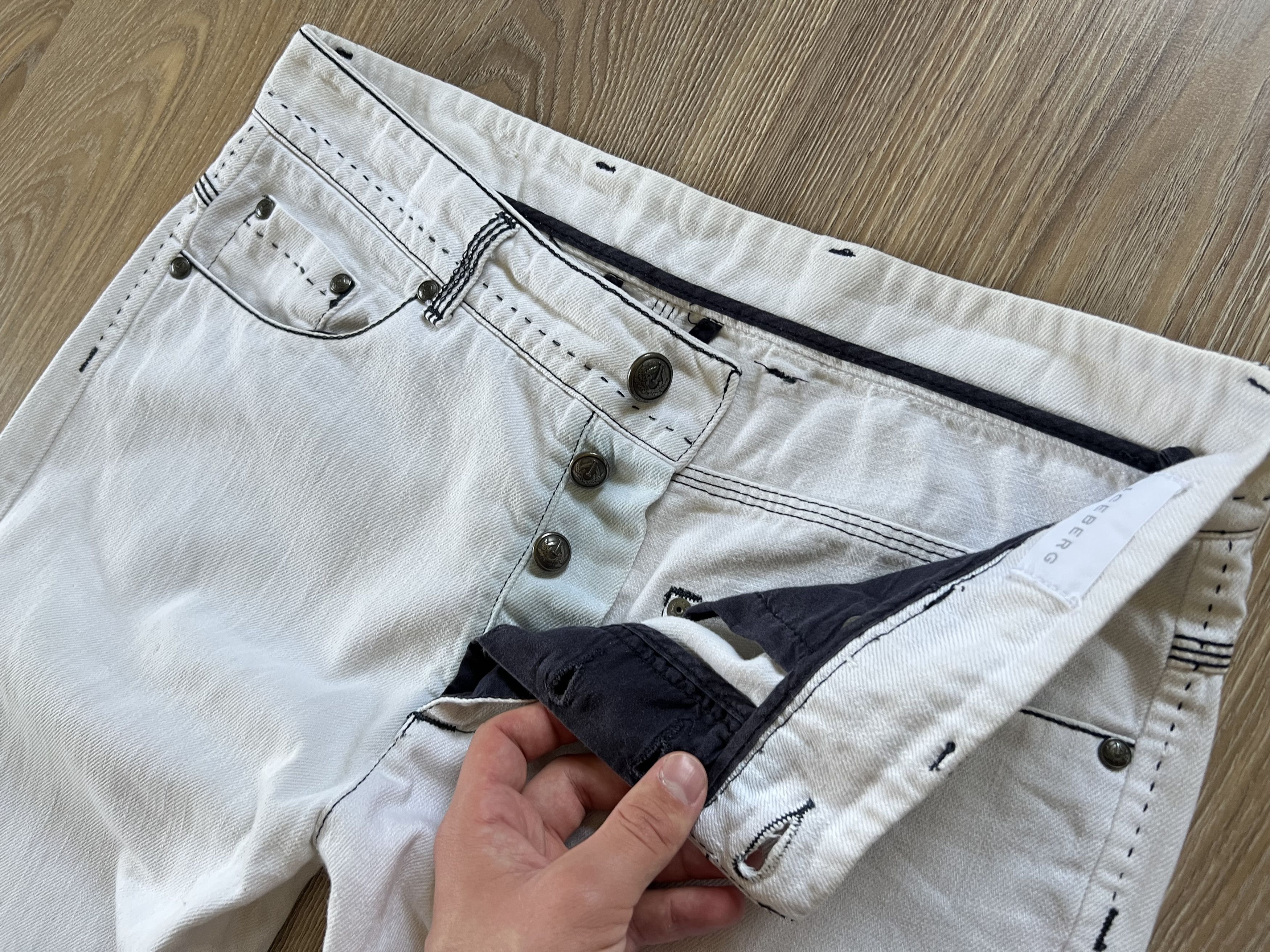 Vintage Iceberg White Italian Jeans