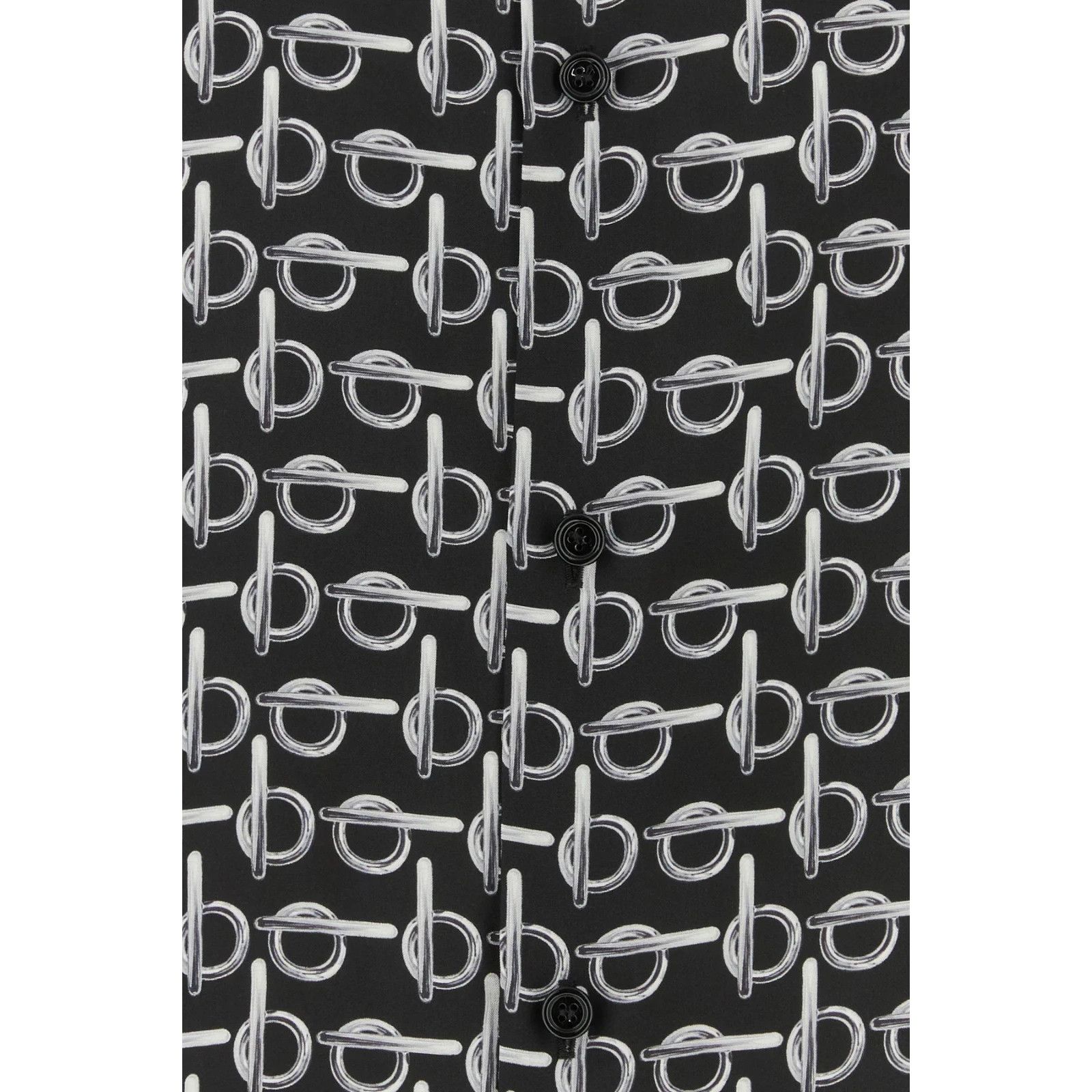 Burberry BURBERRY Printed Silk Oversize Shirt New & Authentic (Men's Size US M / EU 48-50 / 2 - 5 Thumbnail