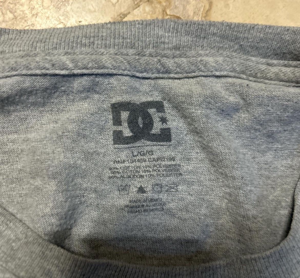DC VINTAGE GREY DC SKATER T Size US L / EU 52-54 / 3 - 2 Thumbnail
