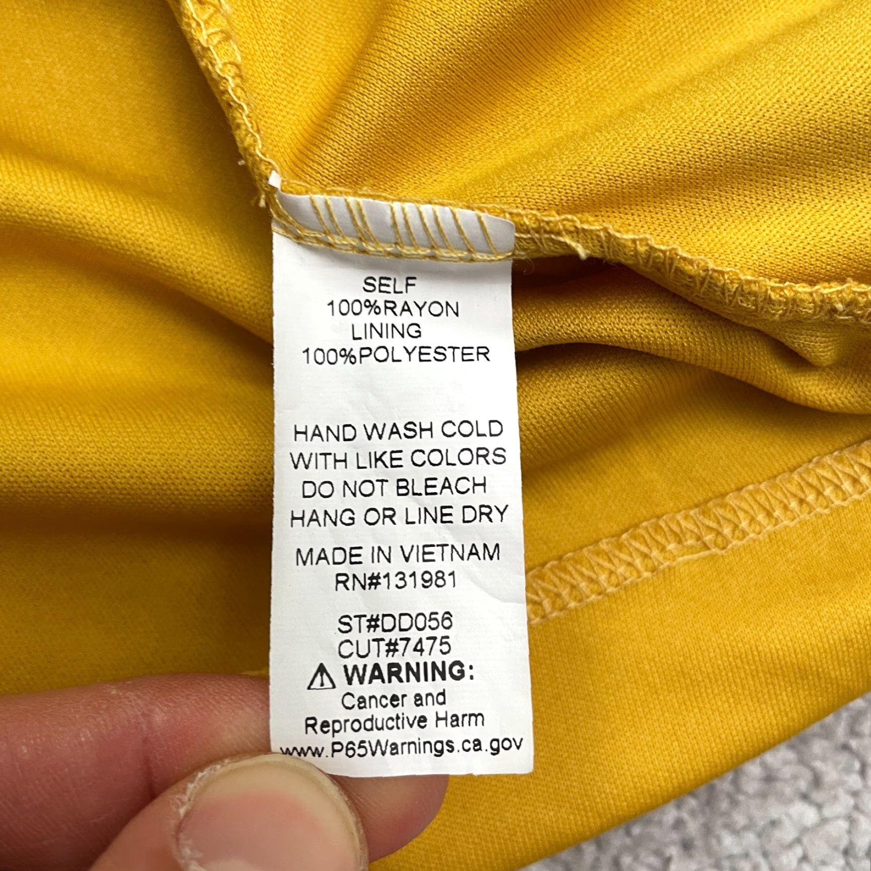 Anthropologie VINTAGE Anthropologie Boho Crochet Midi Dress Womens 12 Mustard Yellow Rayon Casual Summer Size XL / US 12-14 / IT 48-50 - 7 Thumbnail