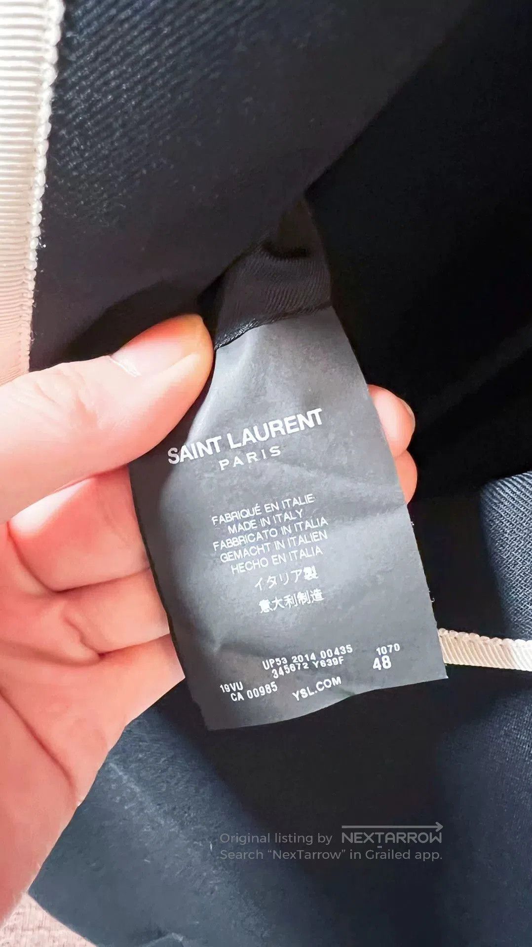 Saint Laurent Paris Saint Laurent Black Blazer with White Trim. Size US M / EU 48-50 / 2 - 5 Thumbnail