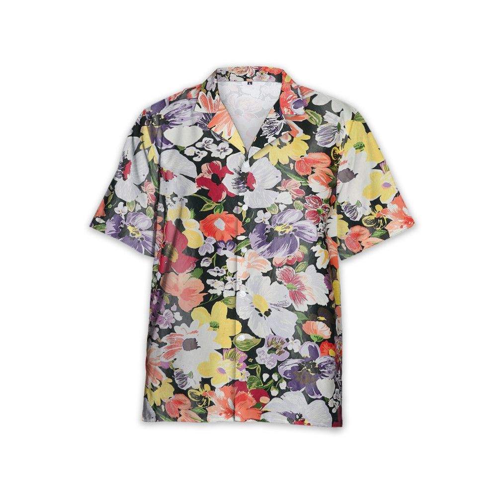 Designer Flower Printed Leather Shirt – Bold Meets Botanical Size US M / EU 48-50 / 2 - 1 Thumbnail