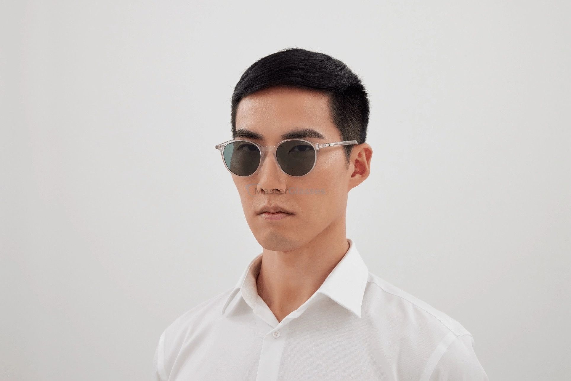 Montblanc Montblanc Men Sunglasses Round MB0326SA 004 NEW AUTHENTIC Size ONE SIZE - 9 Thumbnail