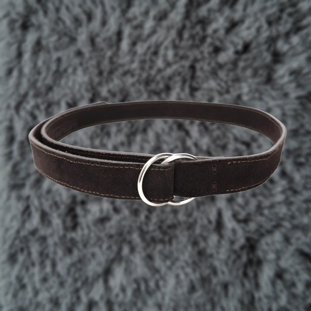 Suitsupply SUITSUPPLY Belt Women's 95/38 Brown Suede Ring Buckle Waist Size ONE SIZE - 1 Thumbnail