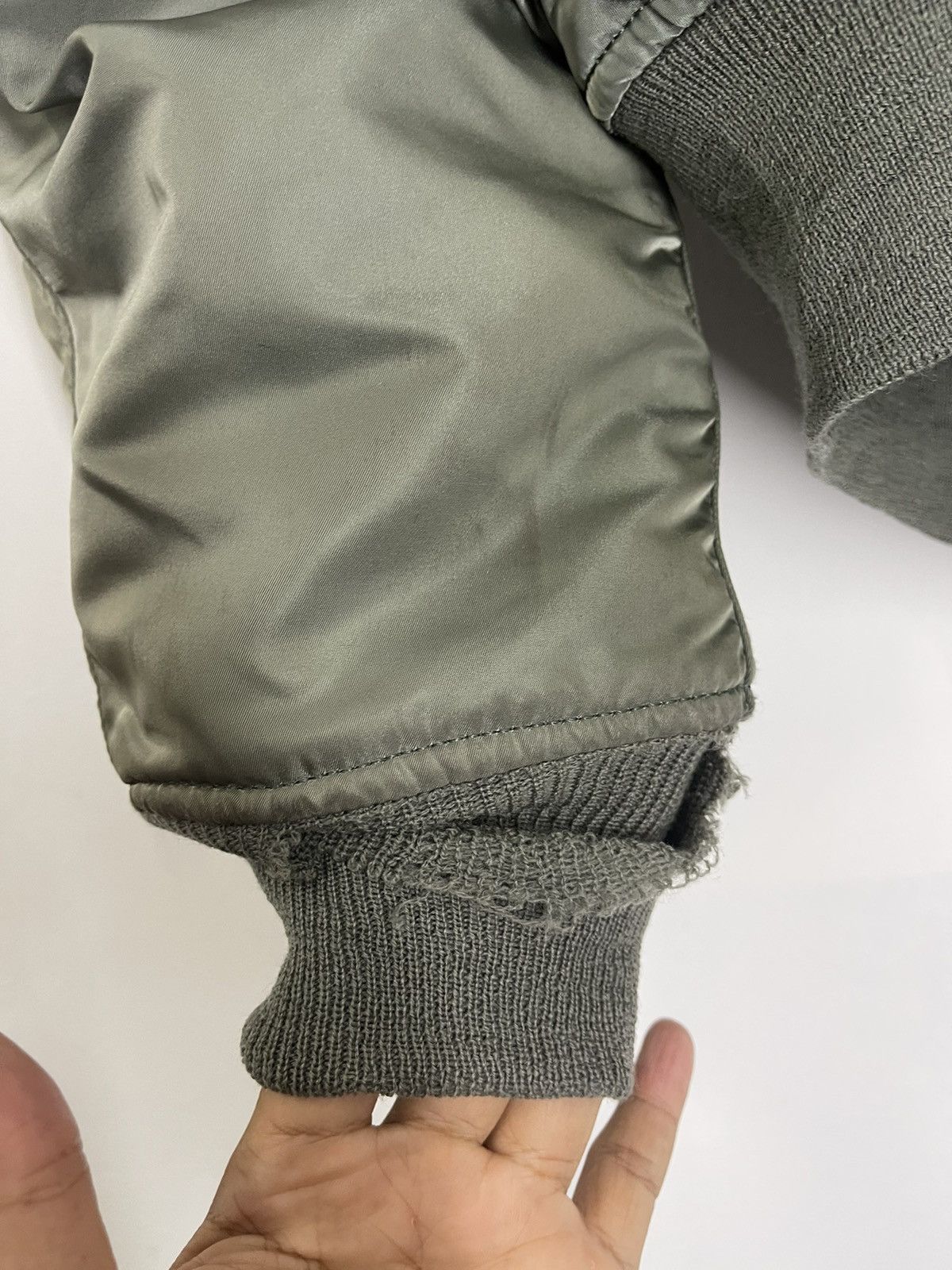 Alpha Industries VINTAGE 80’s ALPHA INDUSTRIES USA BOMBER FLYING JACKET Size US L / EU 52-54 / 3 - 8 Thumbnail