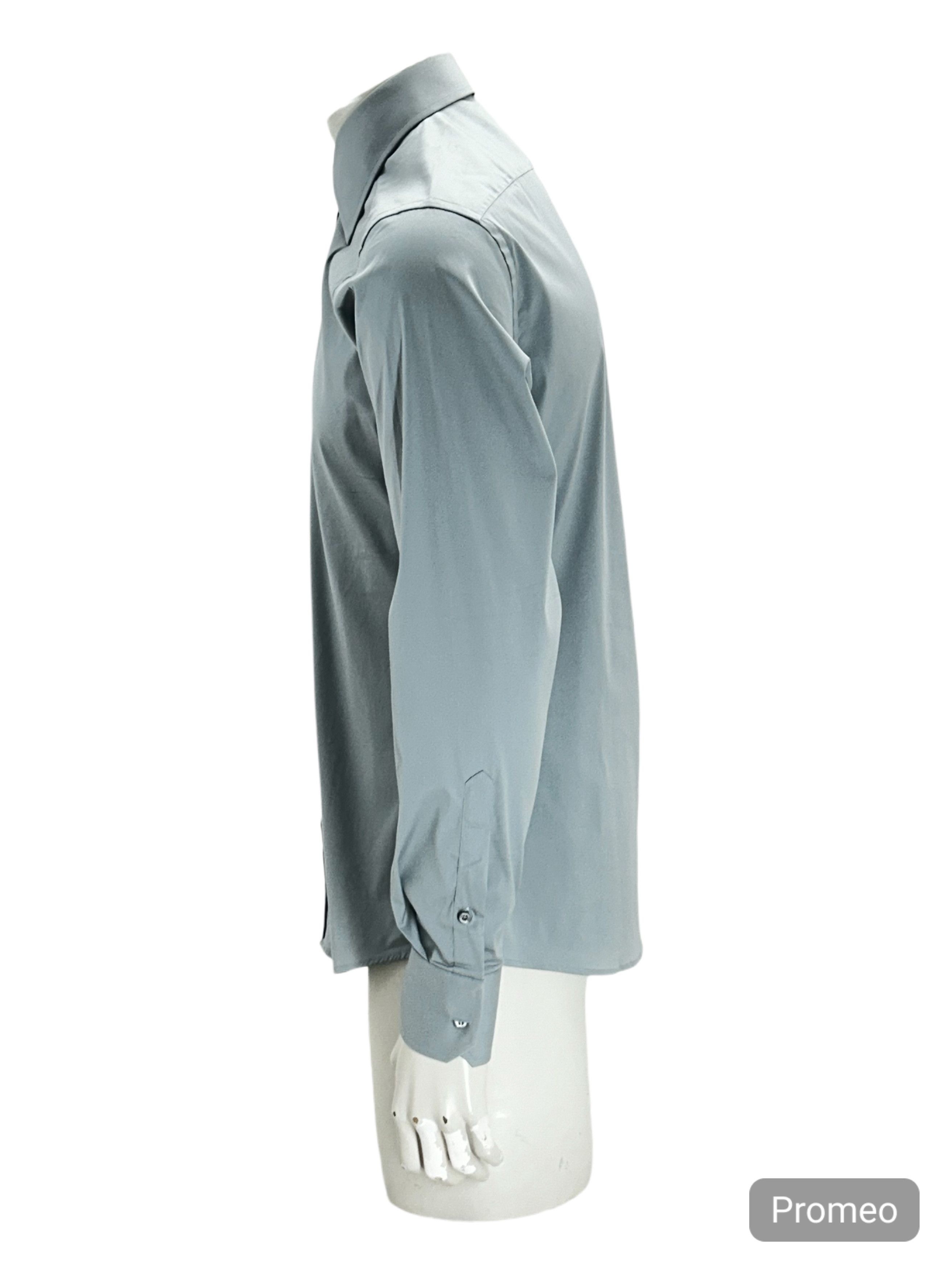 Gucci Gucci Blue Classic Slim Fit Dress Shirt Size US M / EU 48-50 / 2 - 2 Thumbnail
