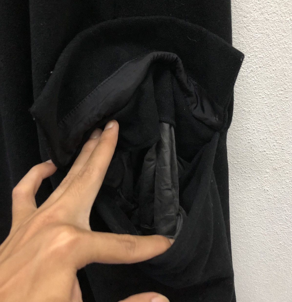 Japanese Brand × Y's × Yohji Yamamoto Vintage Yohji Yamamoto Y's Sleeveless Long Laine Wool Jacket Size M / US 6-8 / IT 42-44 - 6 Thumbnail