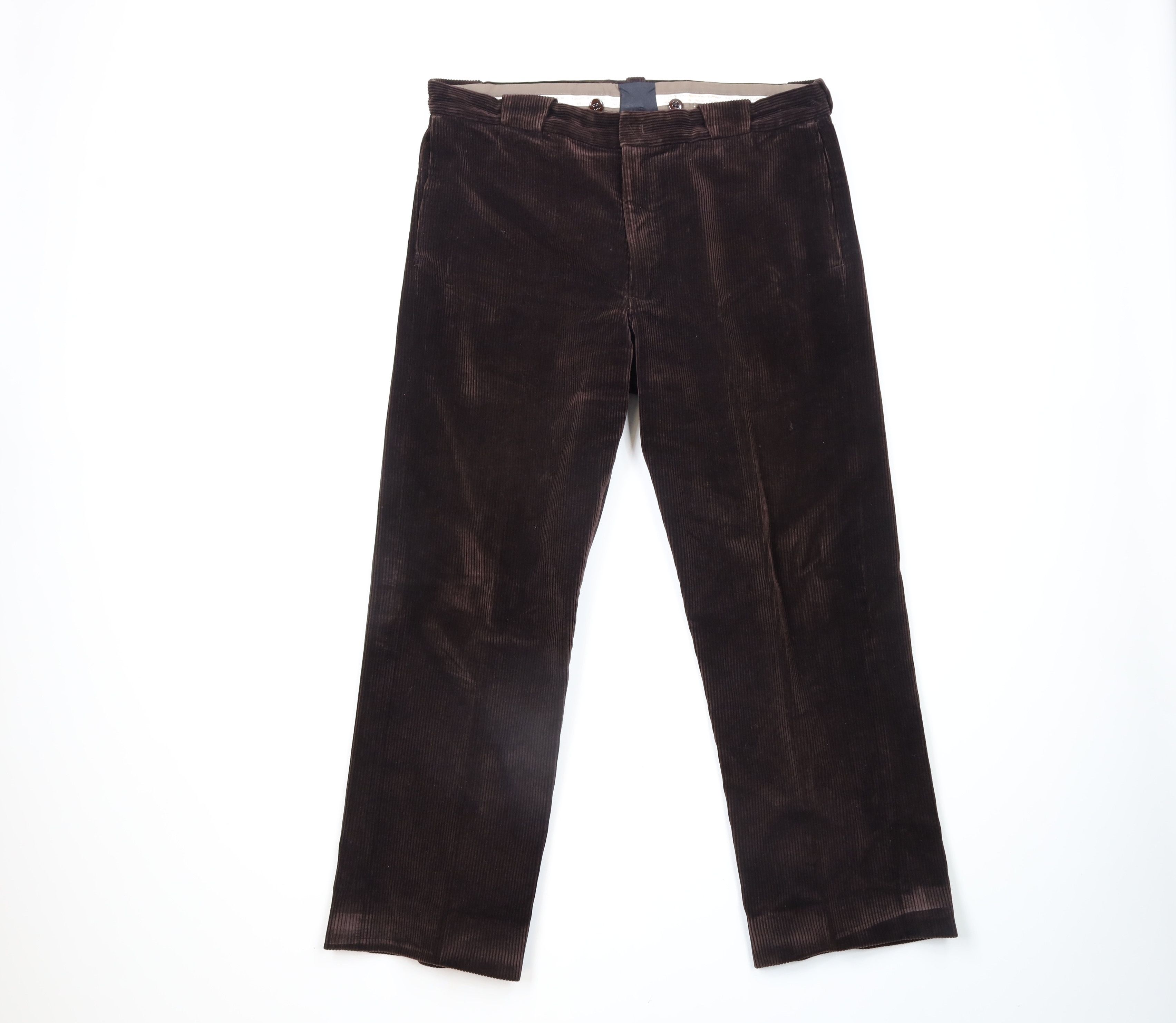 Vintage Vintage 90s Streetwear Corduroy Pants Trousers Brown Size US 38 / EU 54 - 1 Thumbnail