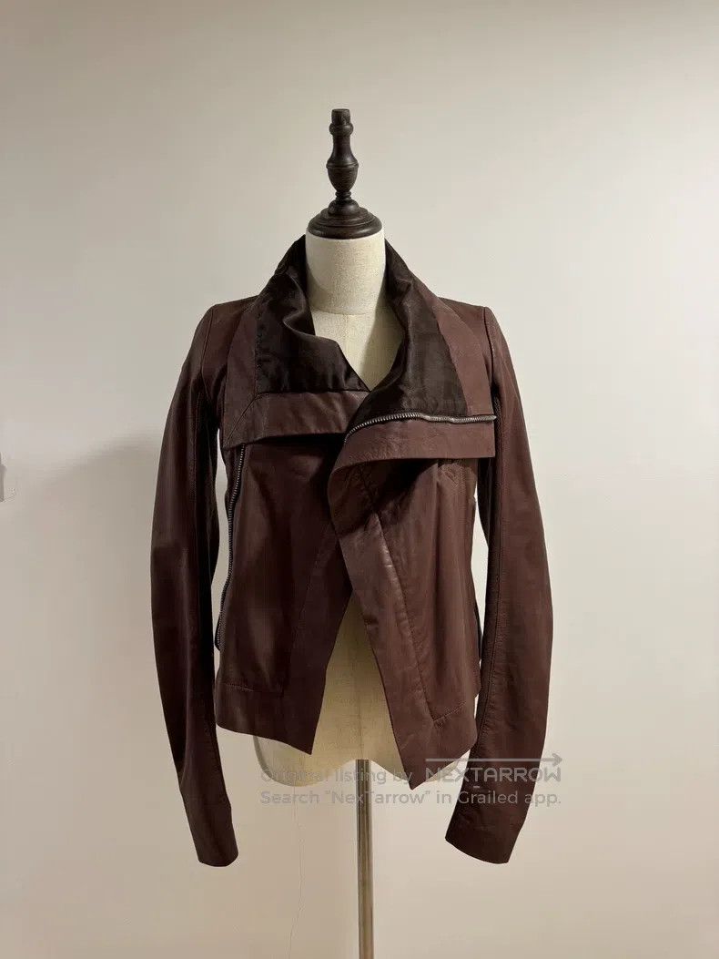 Rick Owens RICK OWENS size 40 Dark Red Calfskin Jacket Size M / US 6-8 / IT 42-44 - 3 Thumbnail