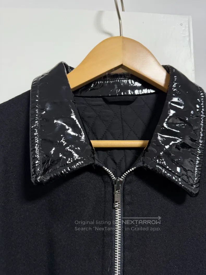 Comme des Garcons Comme Des Garcons Patent fur collar wool coat jacket Size US L / EU 52-54 / 3 - 2 Thumbnail