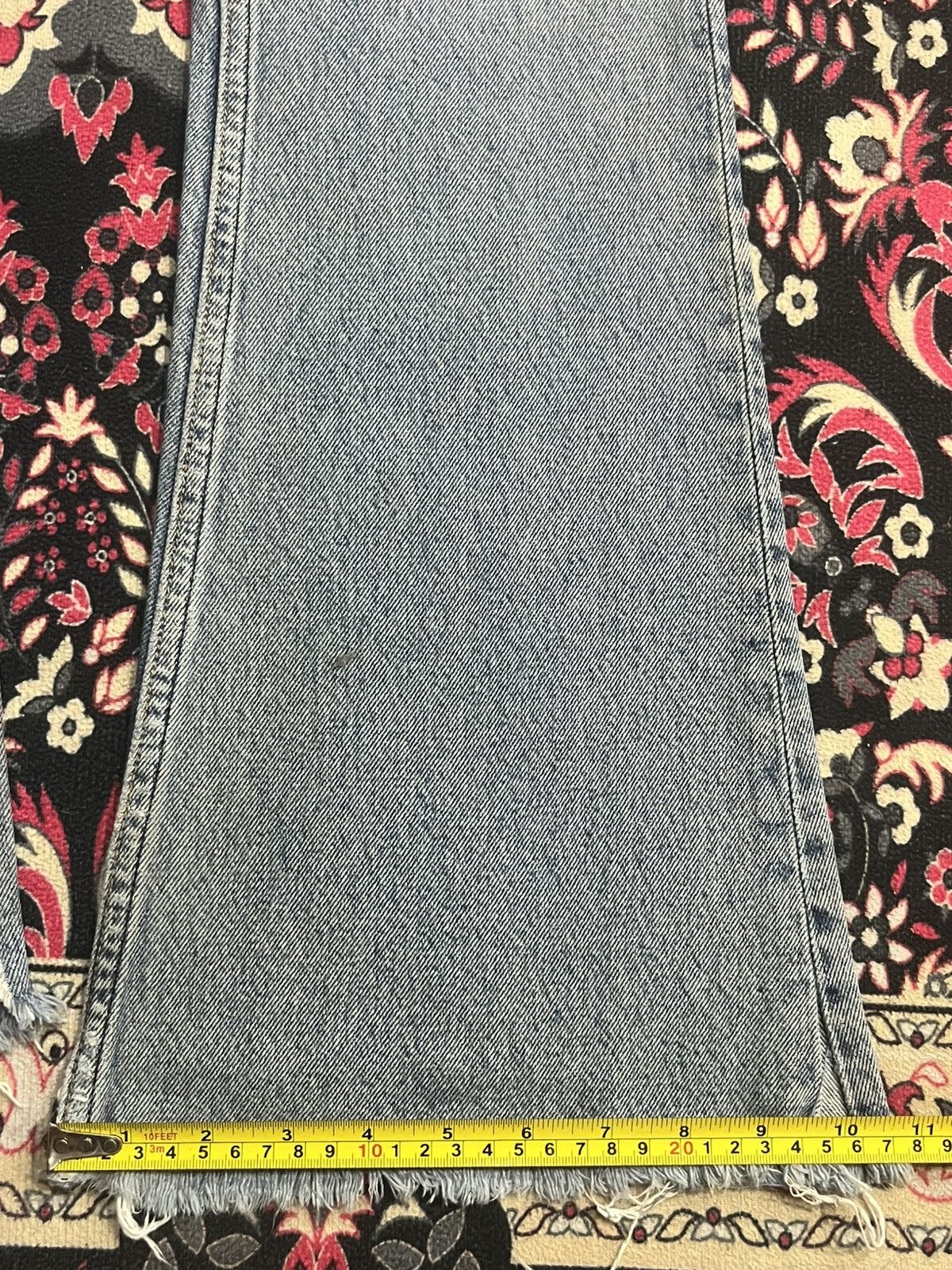 If Six Was Nine ⚡️Flare⚡️Vintage Jormanos Bell Bottom Bush Pants Blue Jeans Size US 29 - 17 Thumbnail