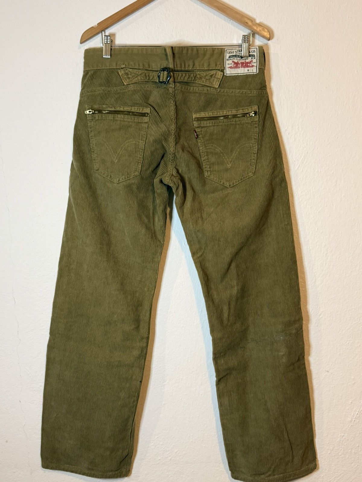 Levi's Vintage Clothing Vintage Levi's 509 Corduroy Pants Olive Cinch Back Zippers Size US 32 / EU 48 - 2 Thumbnail
