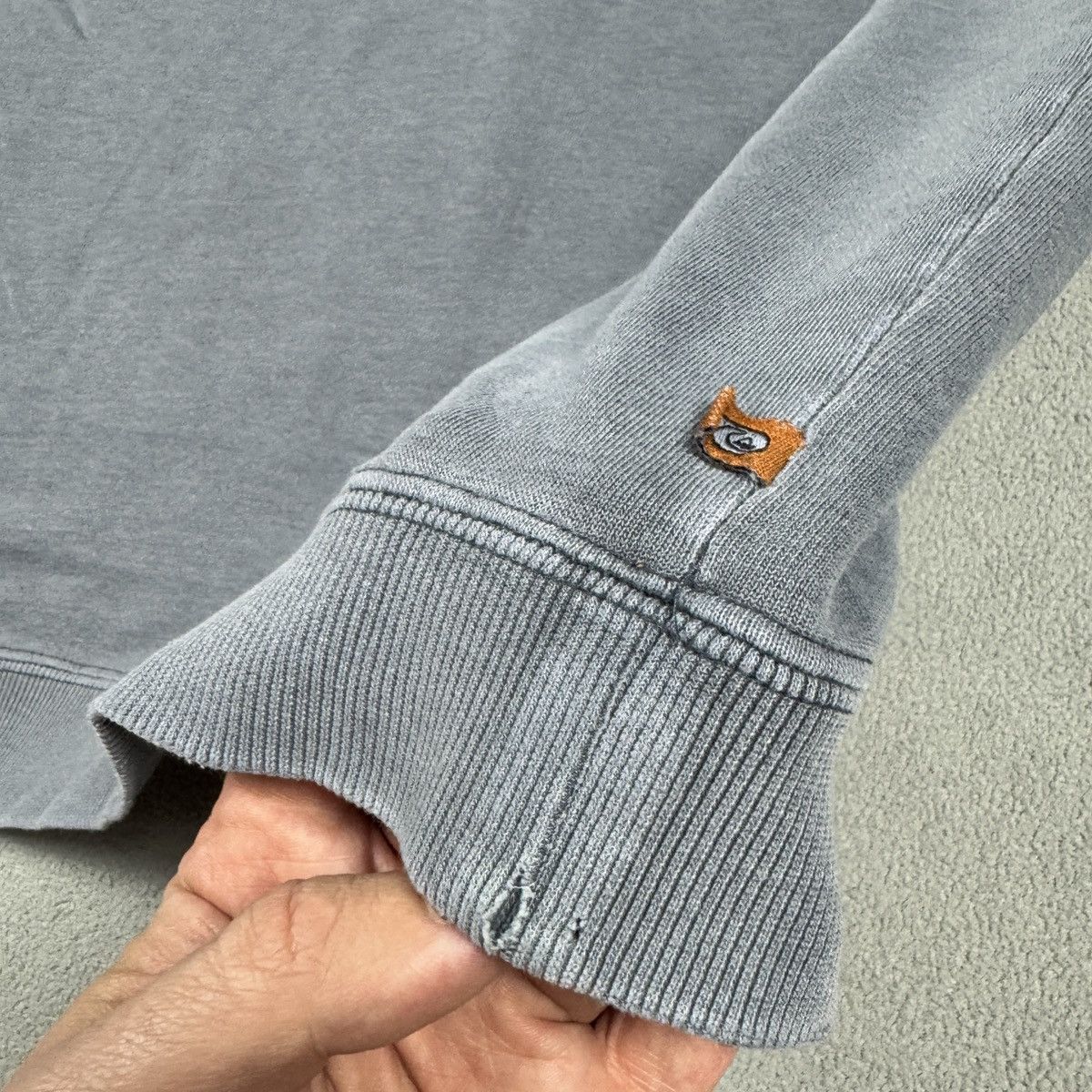 Quiksilver RARE Trashed Quiksilver Sun Faded Paper Thin Hoodie XL Size US XL / EU 56 / 4 - 7 Thumbnail