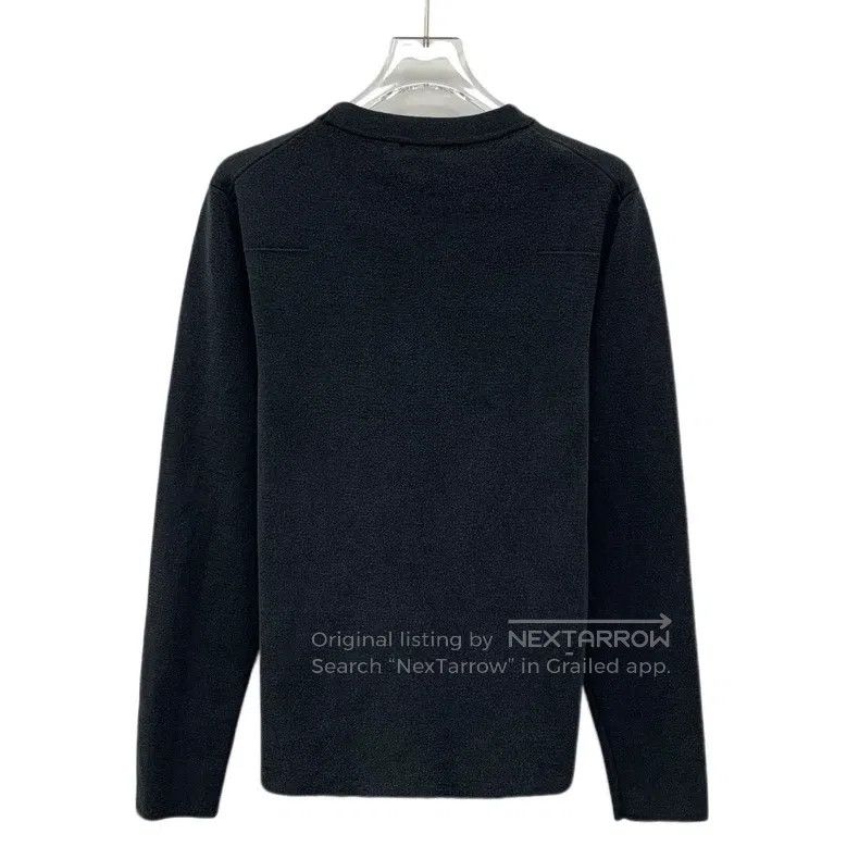 Dior Dior Black logo letter printed wool round-neck long-sleeve Size US M / EU 48-50 / 2 - 2 Thumbnail