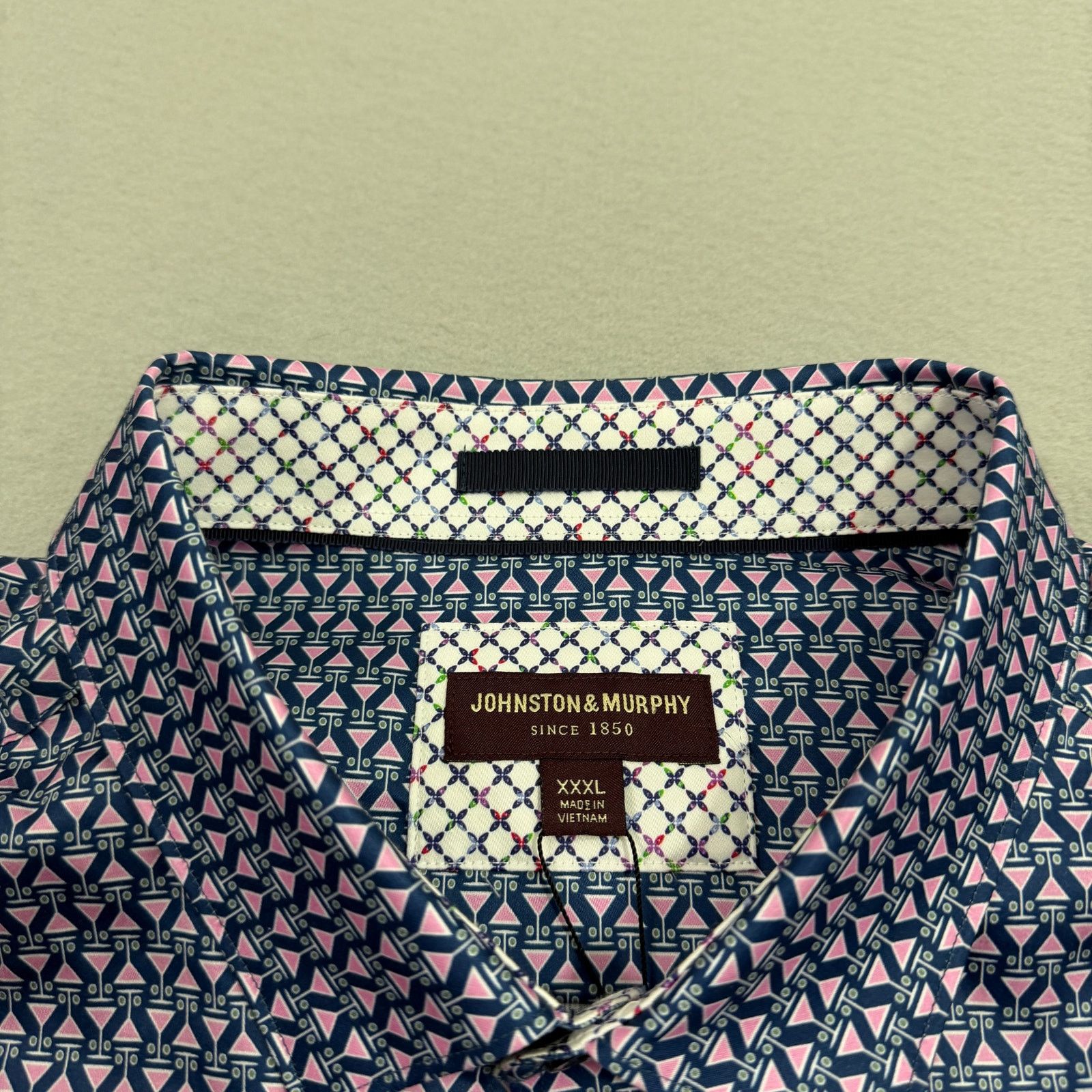 Johnston & Murphy Johnston & Murphy Martini Print Button Up Shirt Mens 3XL NEW Size US XXL / EU 58 / 5 - 5 Thumbnail