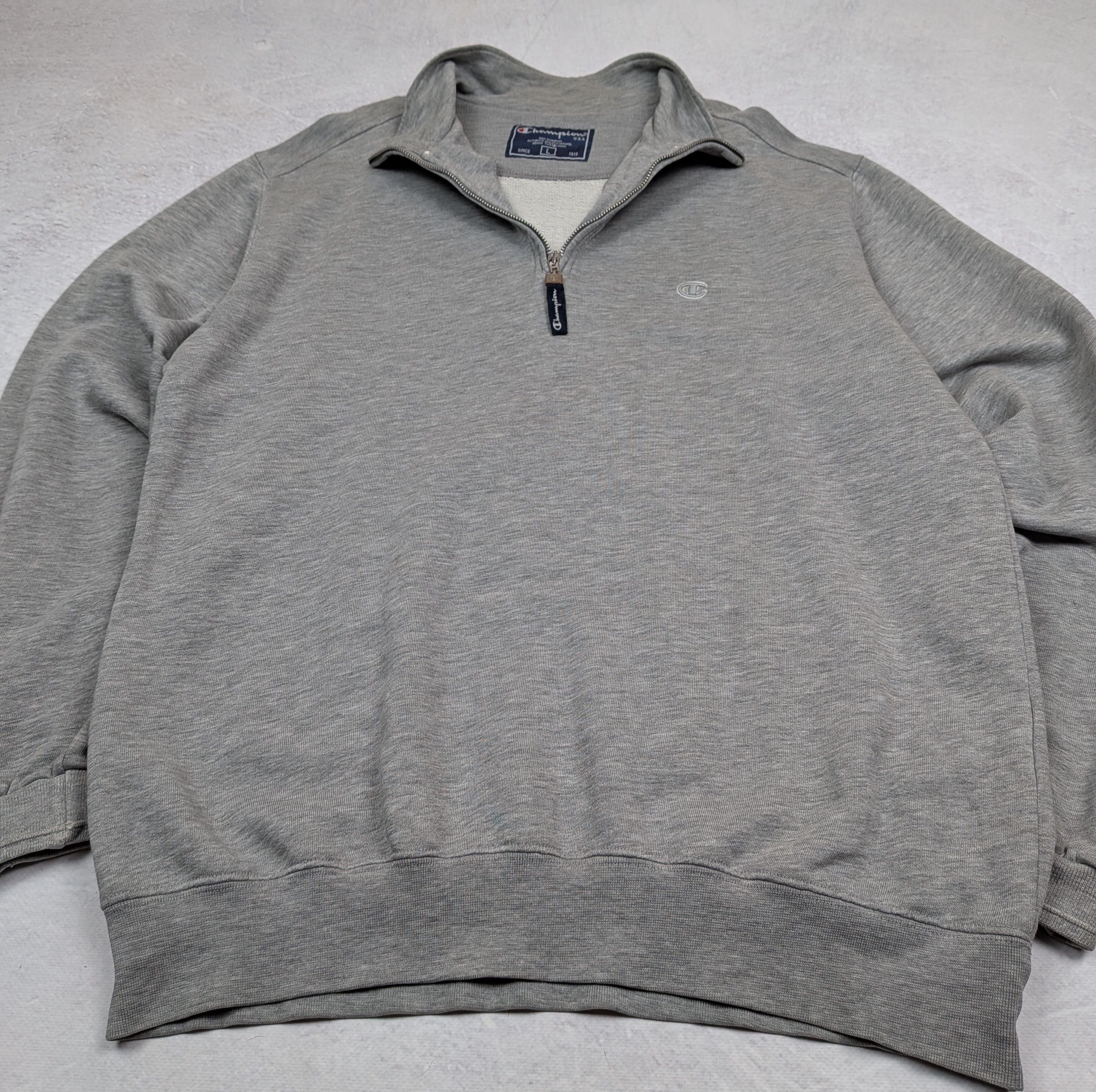 Champion Champion Vintage 1/4 Zip Sweatshirt Y2K Size L Size US L / EU 52-54 / 3 - 3 Thumbnail